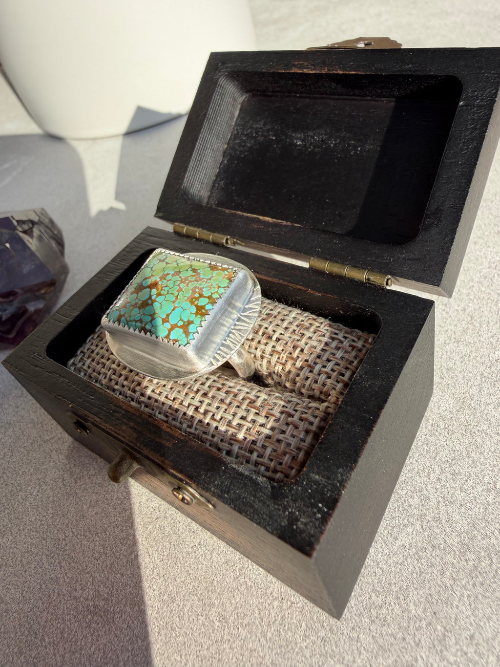 On Sale! Lone Peak Turquoise Ring! Size: 6.5!