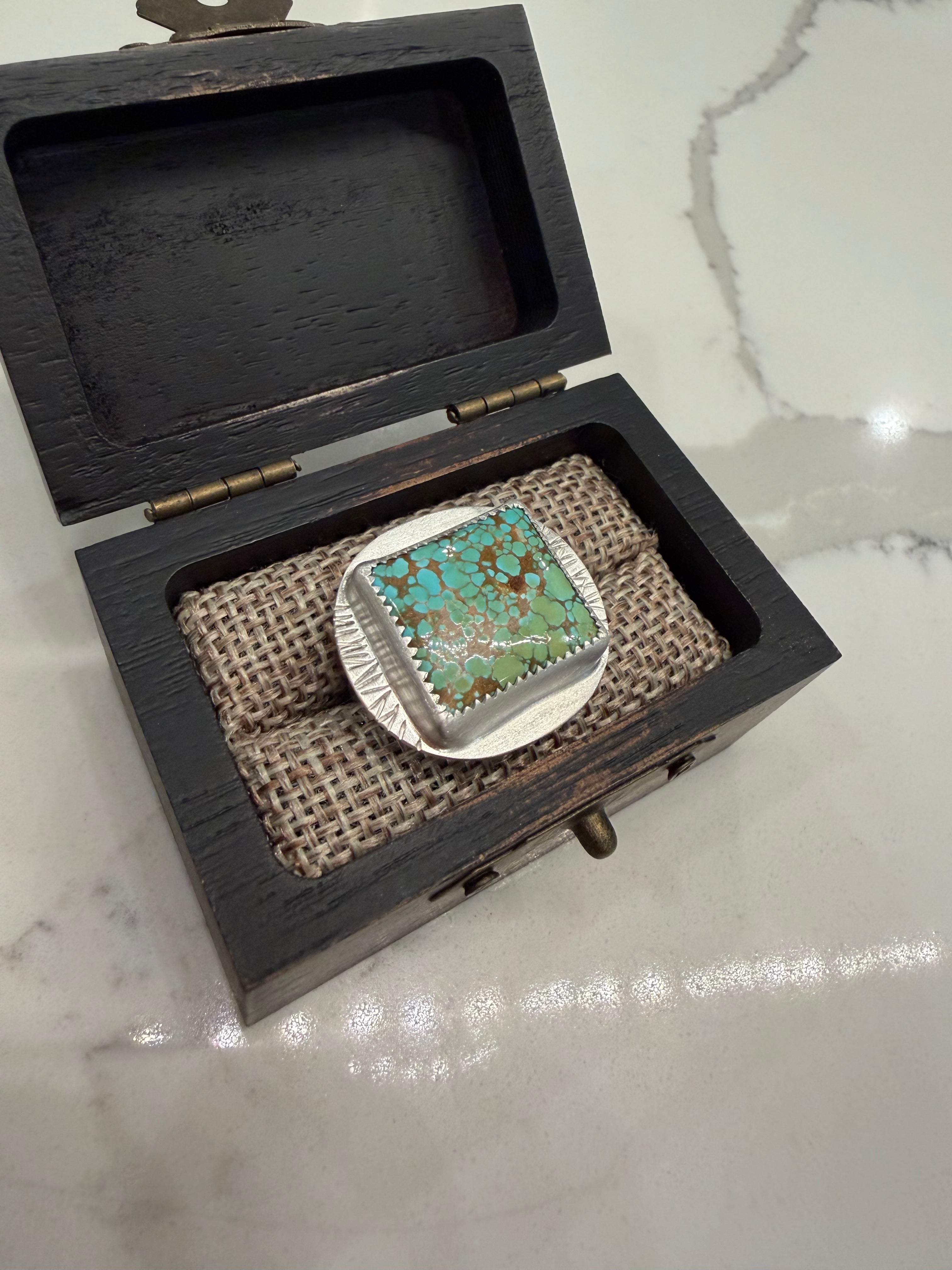 On Sale! Lone Peak Turquoise Ring! Size: 6.5!