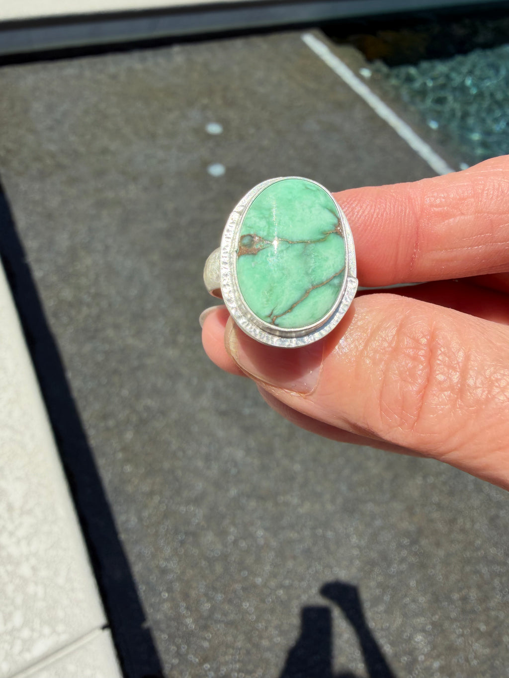 NEW!! Just Added! Damale Variscite and Sterling Silver Ring!! Did you See it Yet?