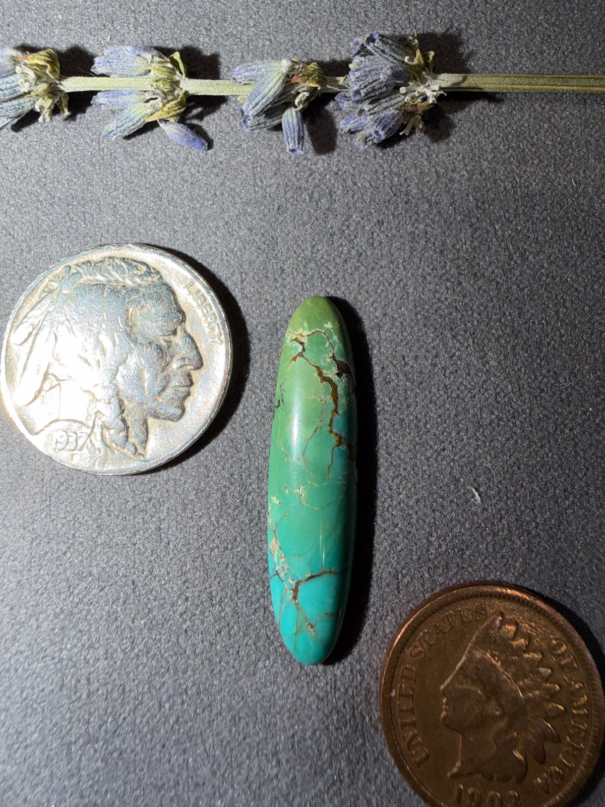 This Royston Cabochon has a stunning display of colors! Unbacked! On Sale!