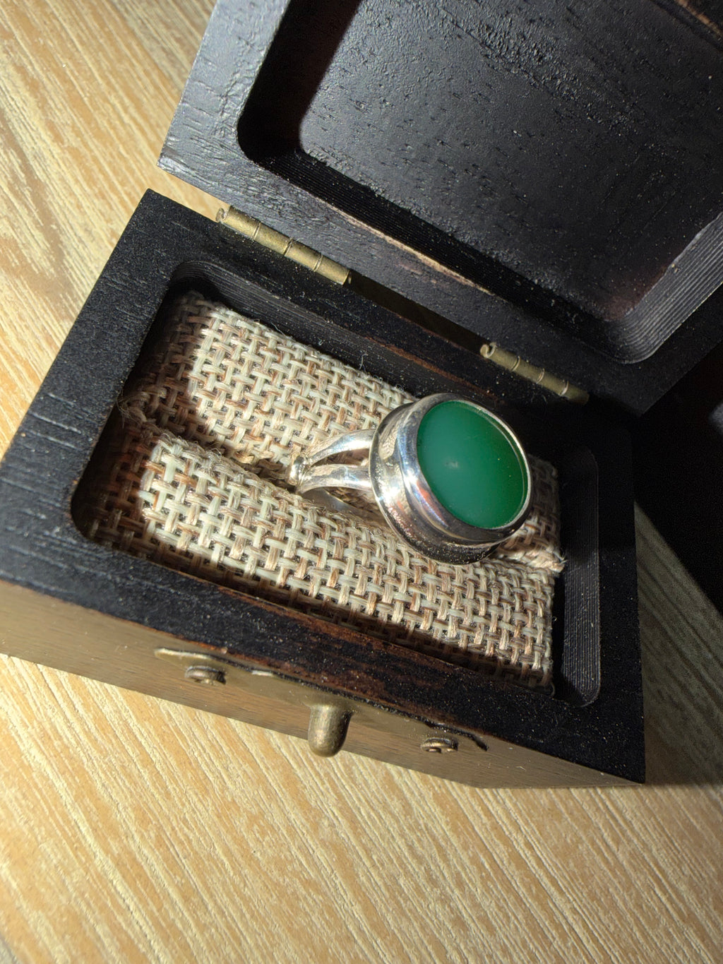 "NEW Listing" Australian Chrysoprase Ring, Size 6.5.