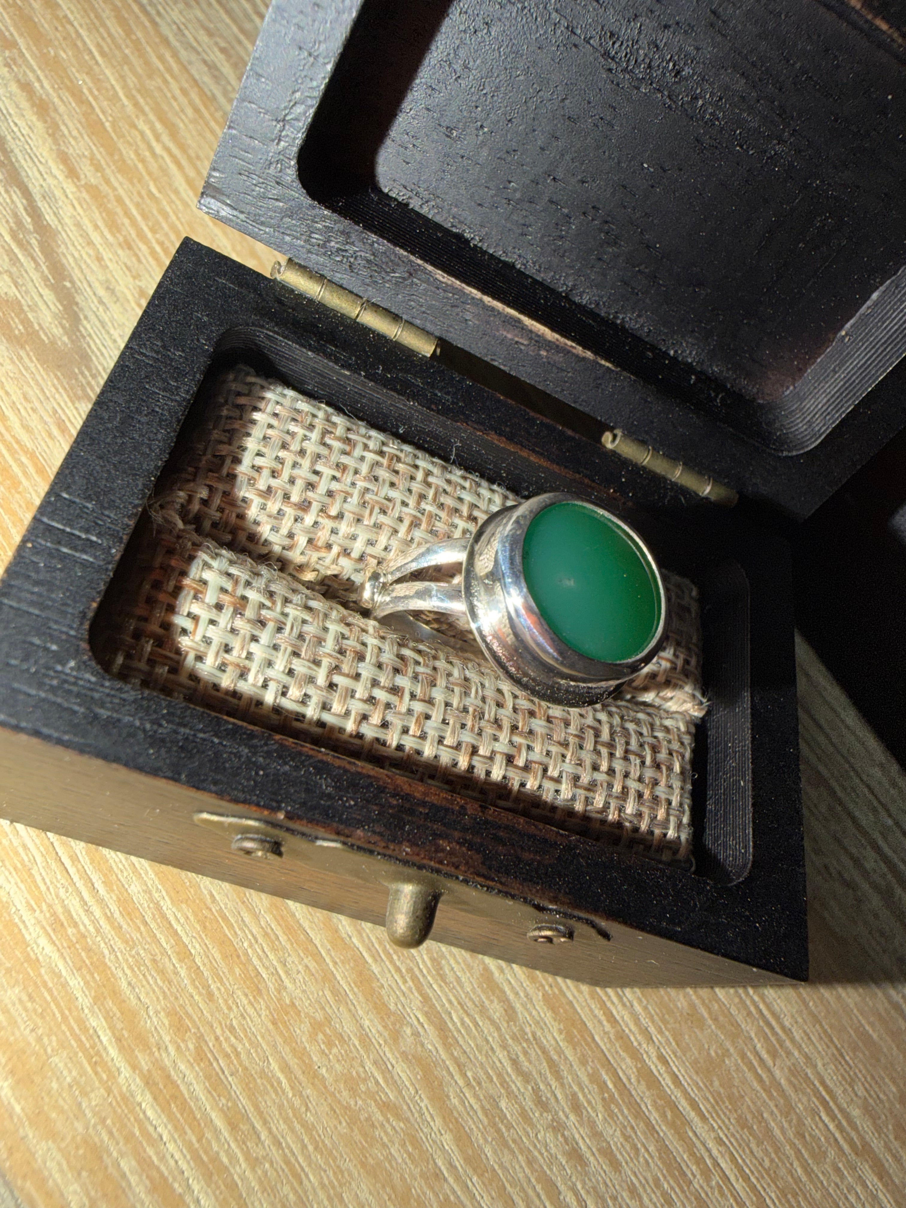 "NEW Listing" Australian Chrysoprase Ring, Size 6.5.