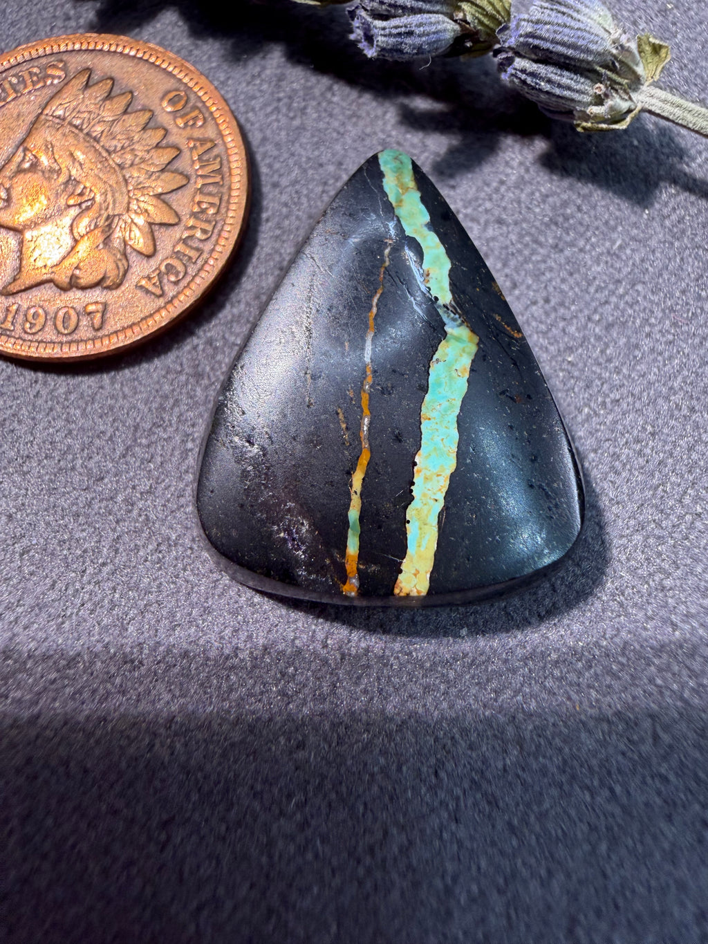 Beautiful BlackJack Turquoise Cabochon! On Sale!