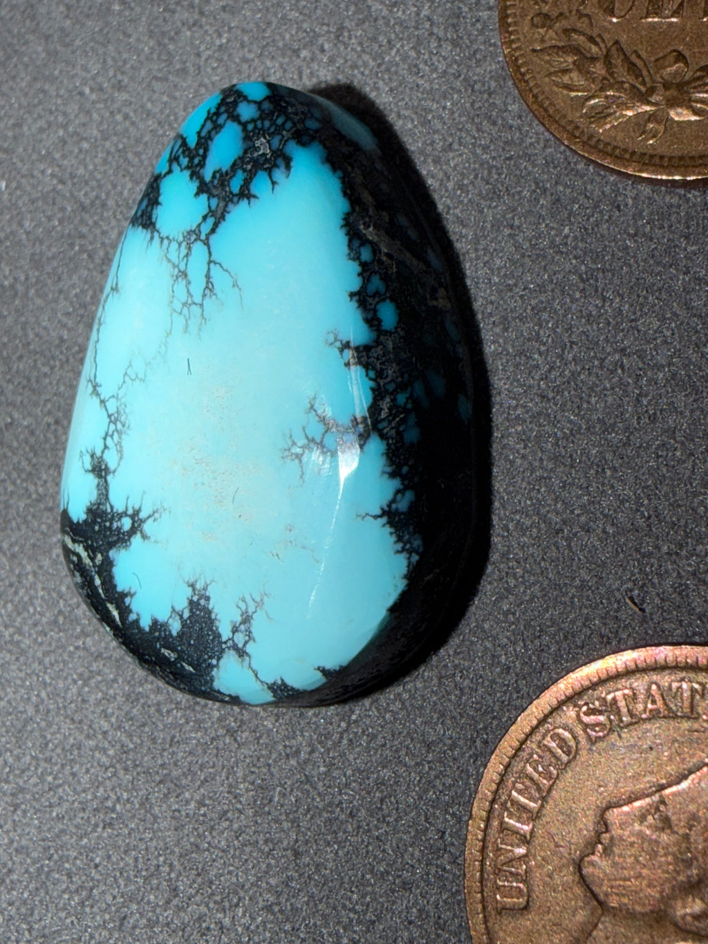 This is a gorgeous, Bisbee Turquoise Cabochon! Yes, it's On Sale!