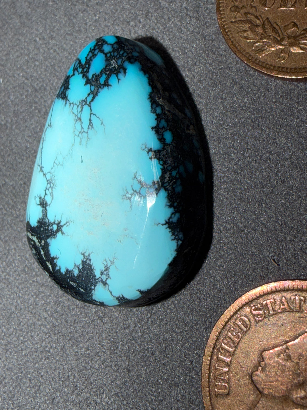 This is a gorgeous, Bisbee Turquoise Cabochon! Yes, it's On Sale!