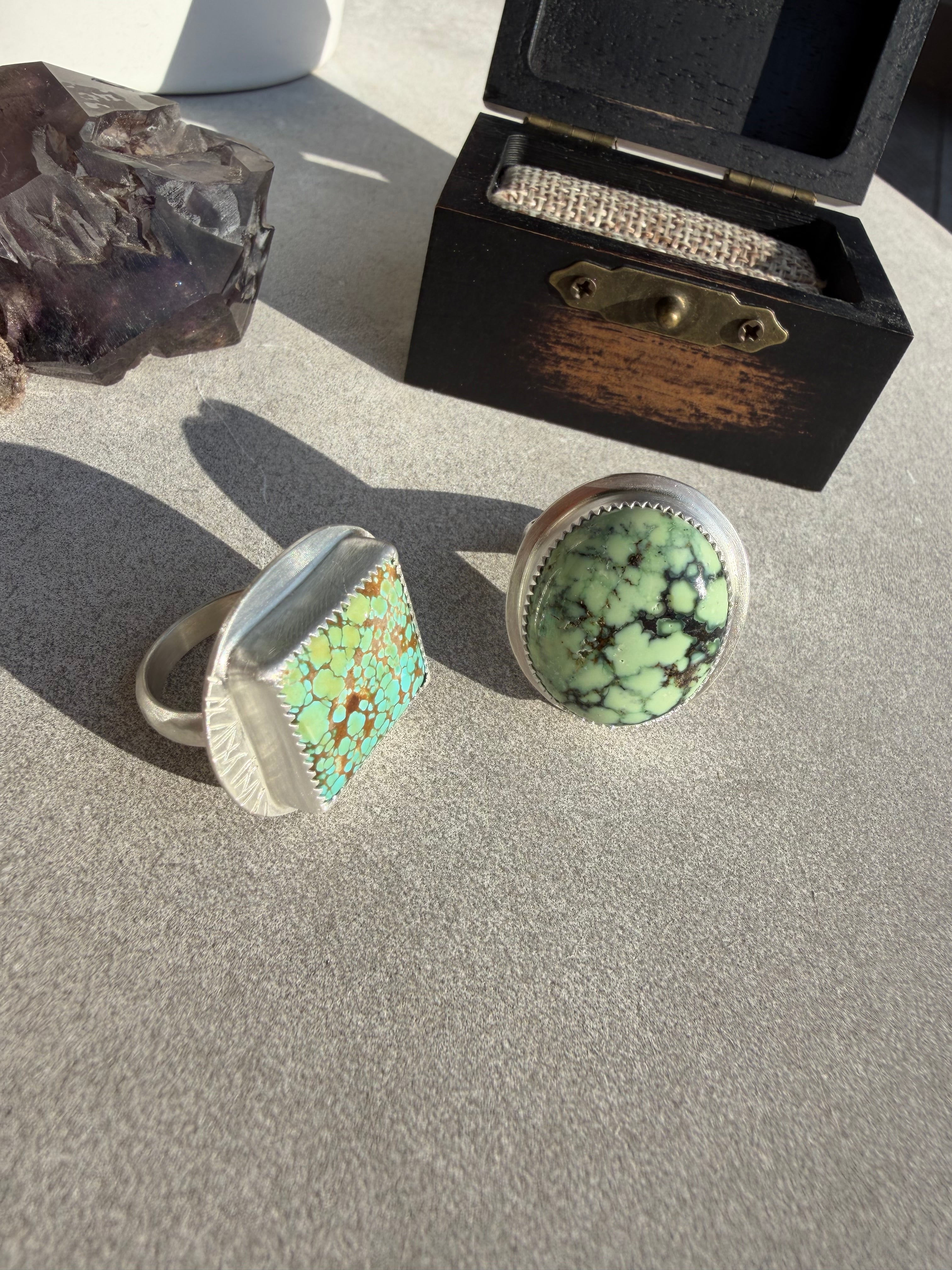 On Sale! Lone Peak Turquoise Ring! Size: 6.5!