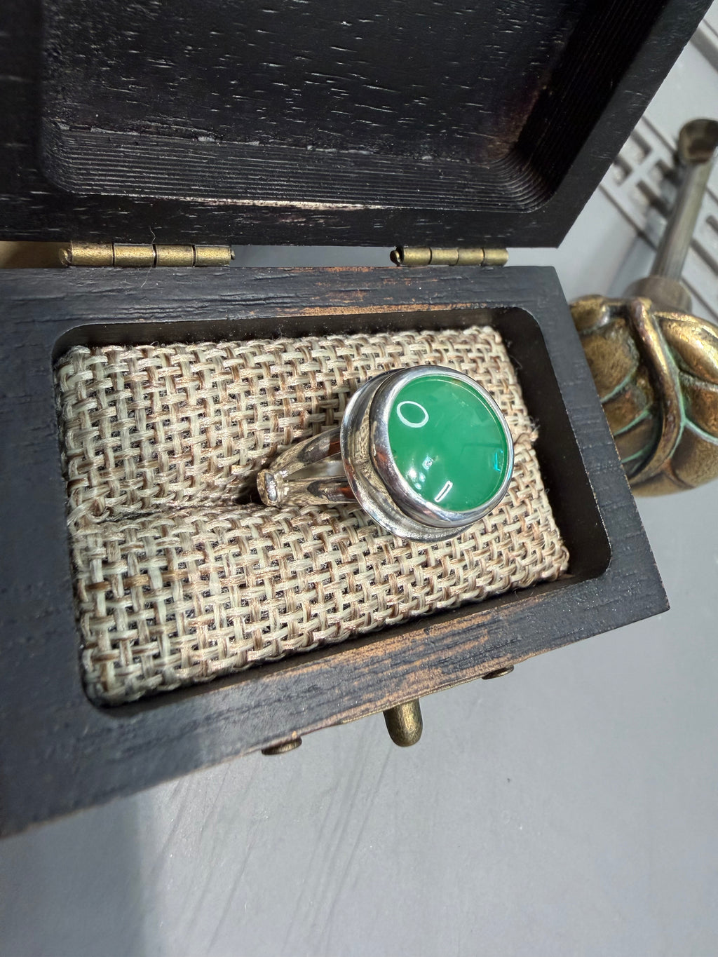 "NEW Listing" Australian Chrysoprase Ring, Size 6.5.