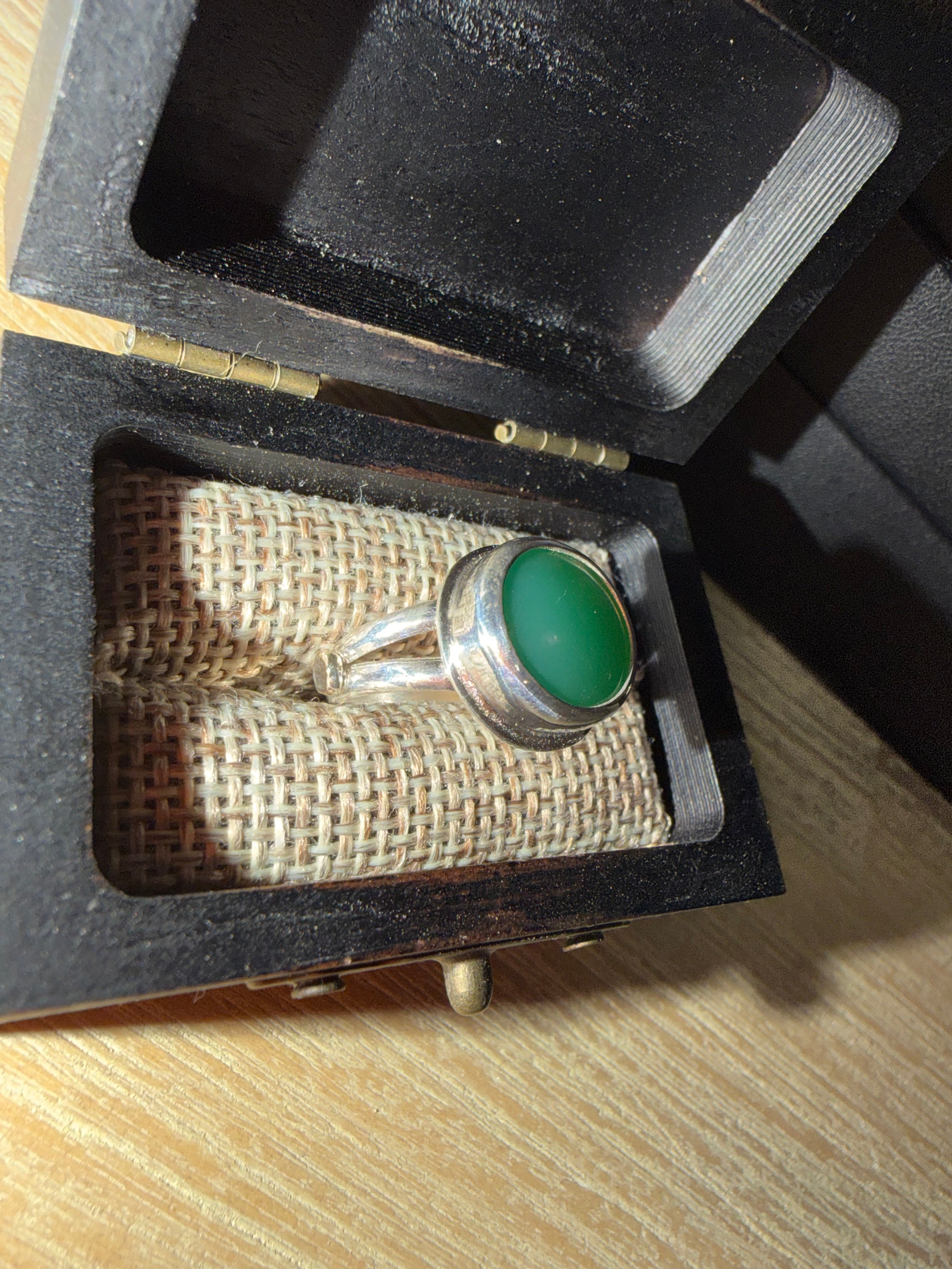 "NEW Listing" Australian Chrysoprase Ring, Size 6.5.