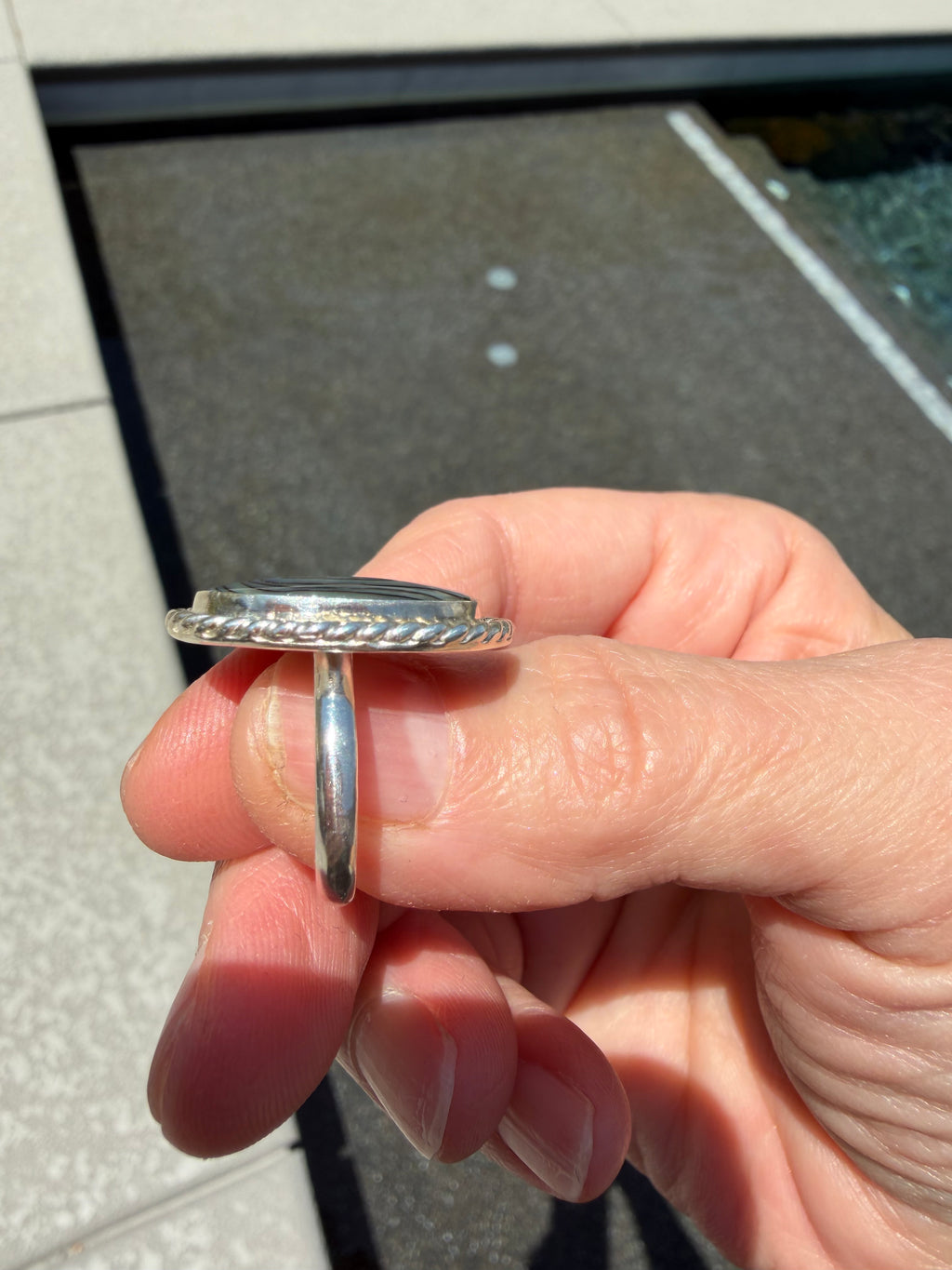 "NEW" Just added to the site! Abalone Shell Ring!!
