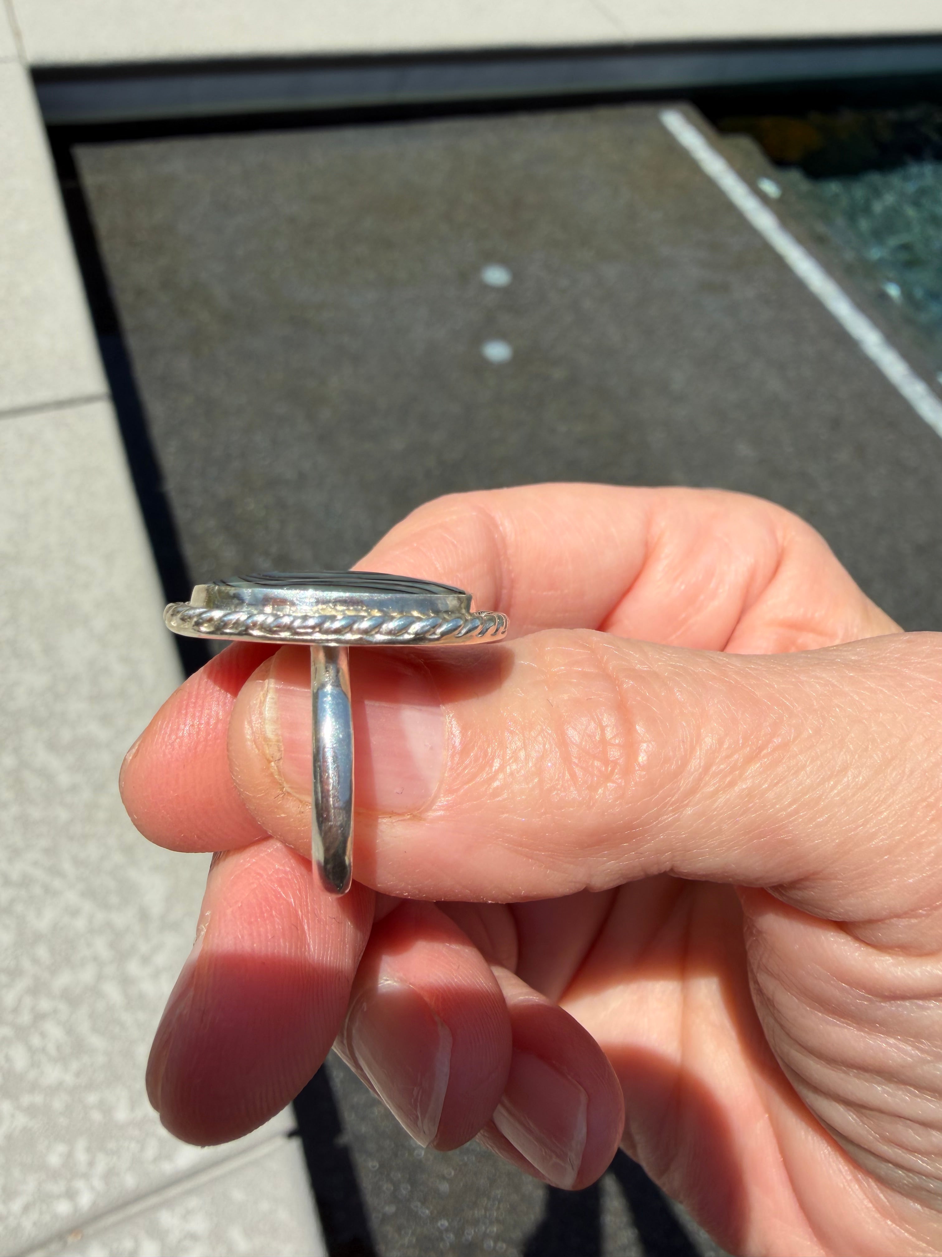 "NEW" Just added to the site! Abalone Shell Ring!!