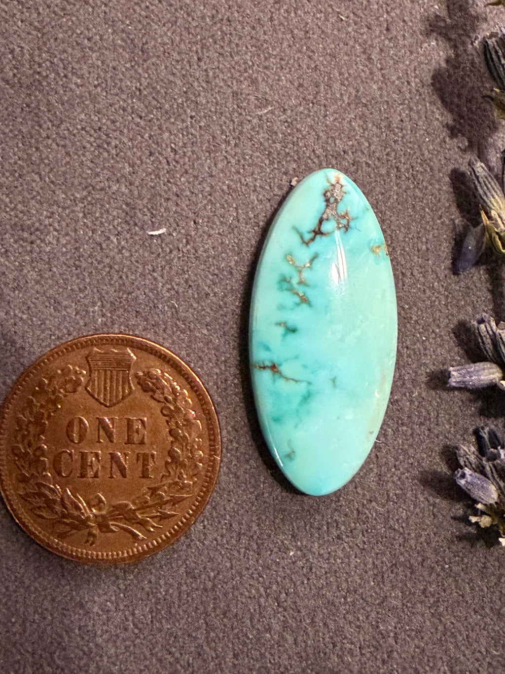 Natural Carico Lake Turquoise is the Real Deal! This is a Stunning Cab! On Sale!
