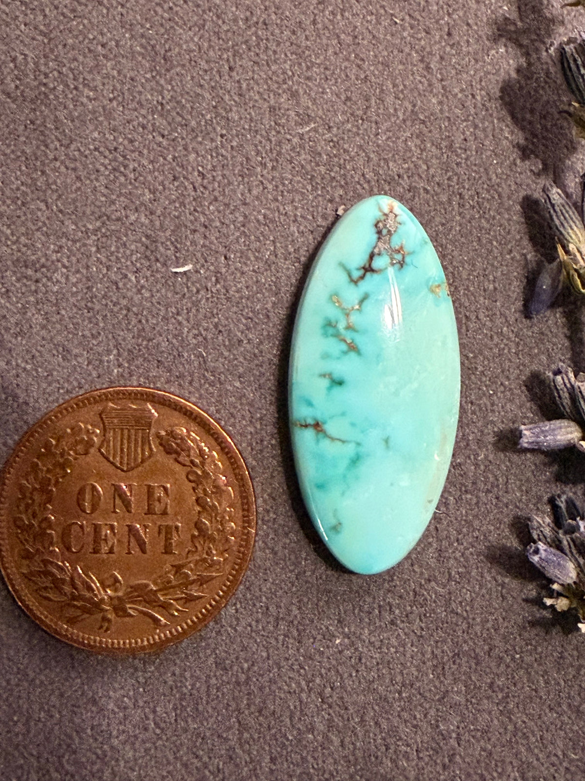 Natural Carico Lake Turquoise is the Real Deal! This is a Stunning Cab! On Sale!