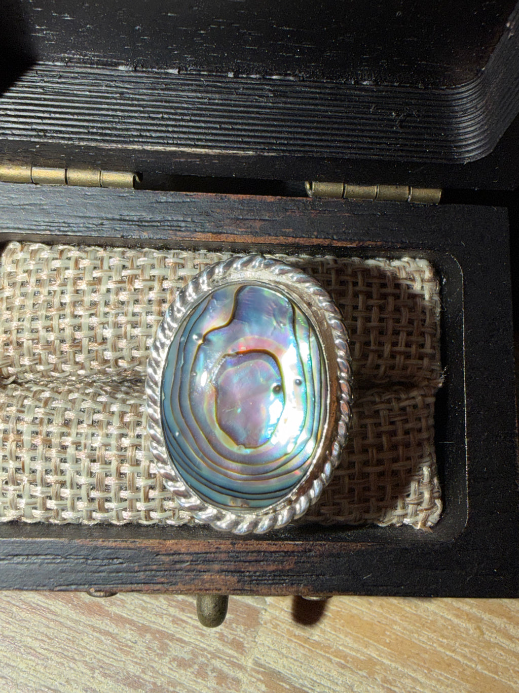 "NEW" Just added to the site! Abalone Shell Ring!!