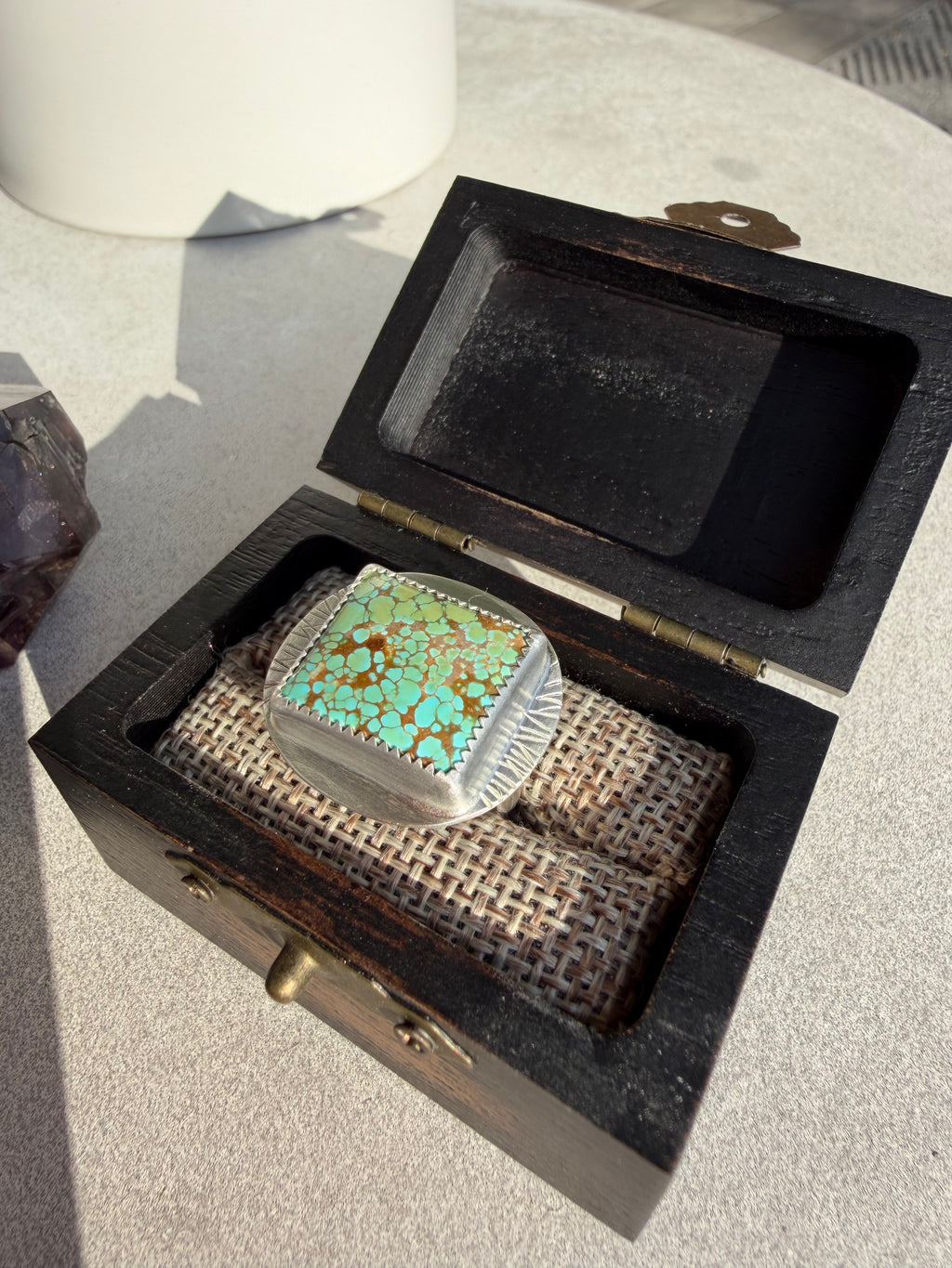 On Sale! Lone Peak Turquoise Ring! Size: 6.5!