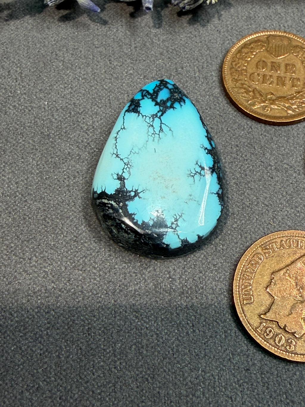 This is a gorgeous, Bisbee Turquoise Cabochon! Yes, it's On Sale!