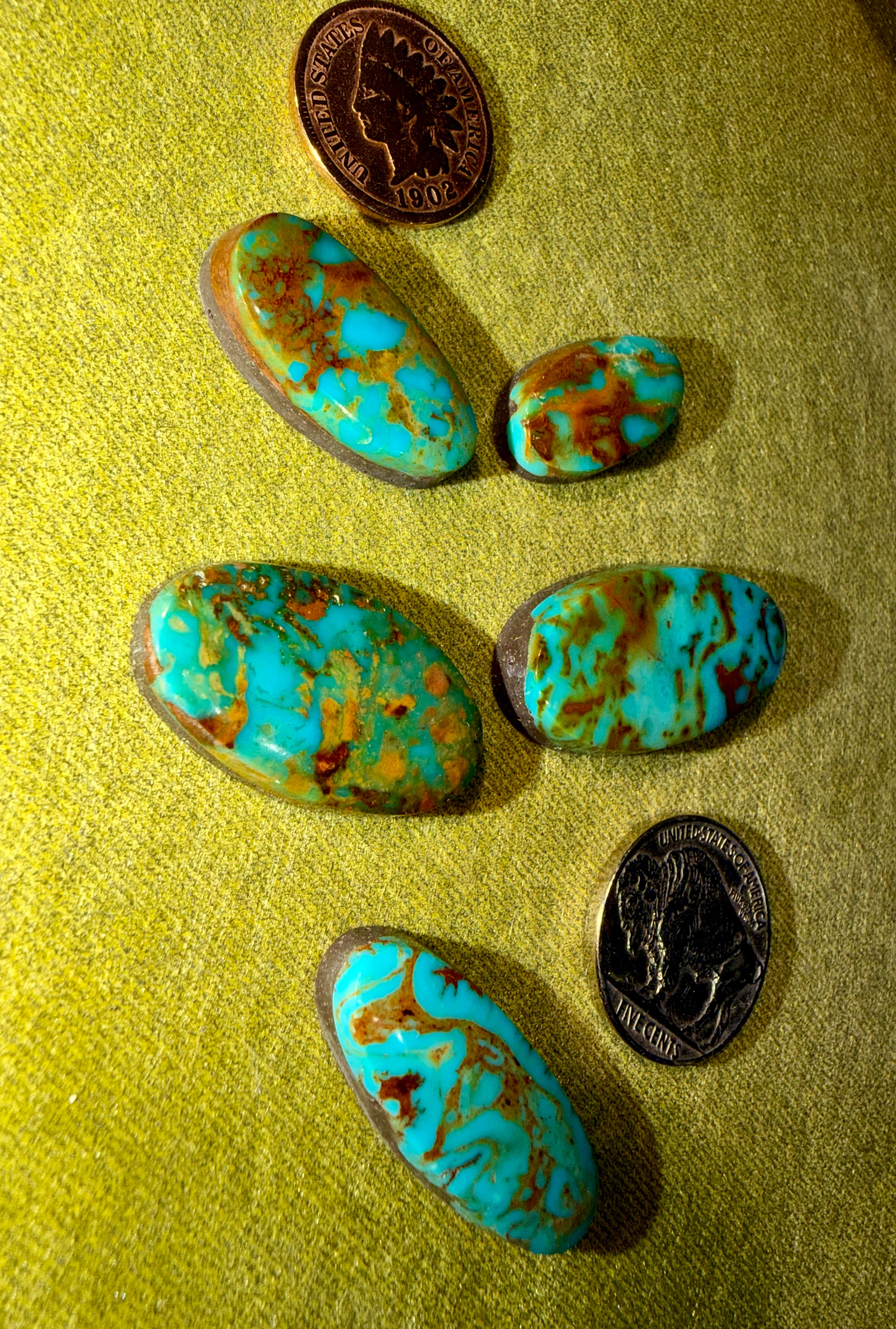 Drop Dead Gorgeous Kingman!! Selling 5 stones in this set! 88.6cts! Price Drop!