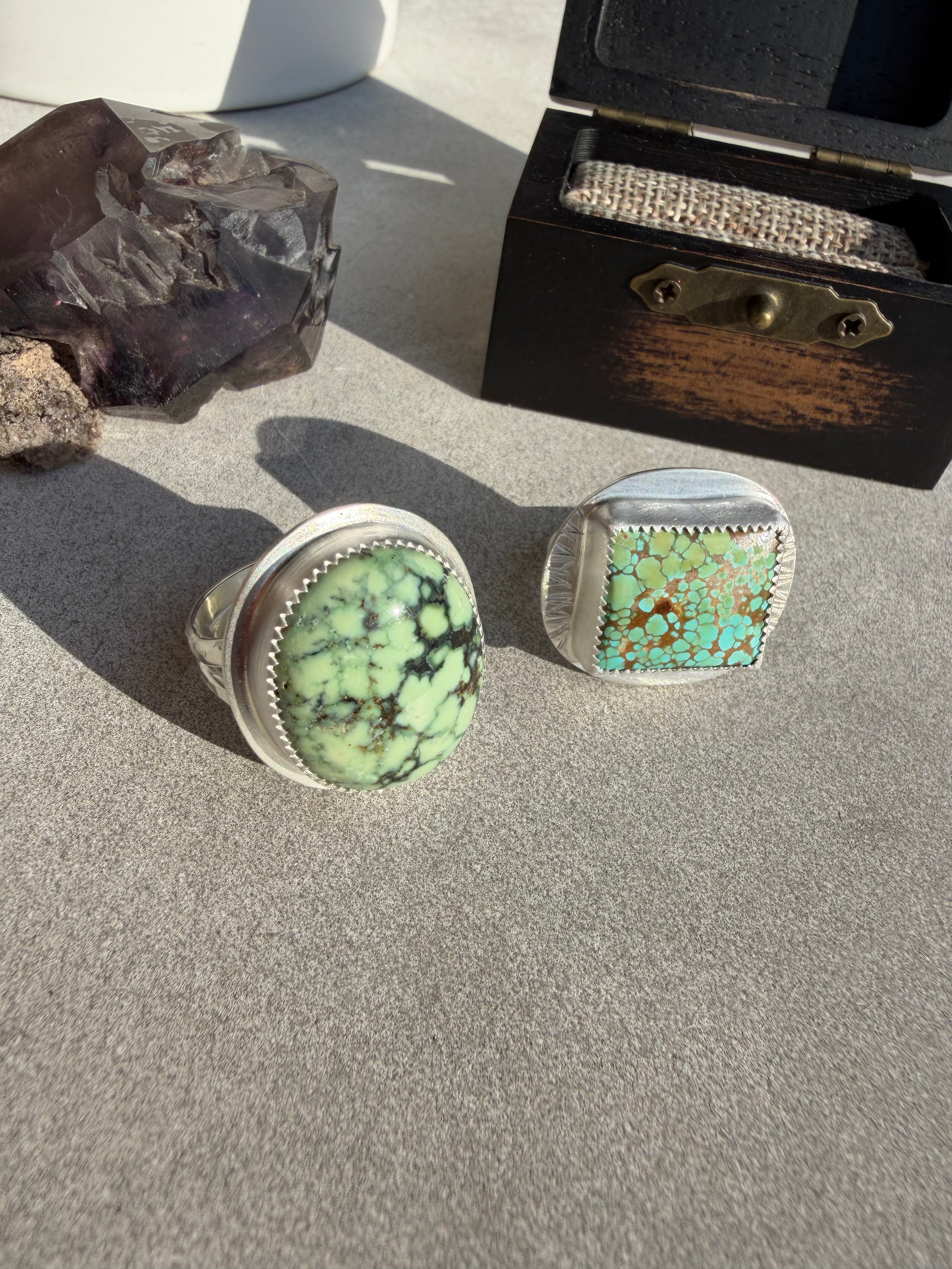 On Sale! Lone Peak Turquoise Ring! Size: 6.5!