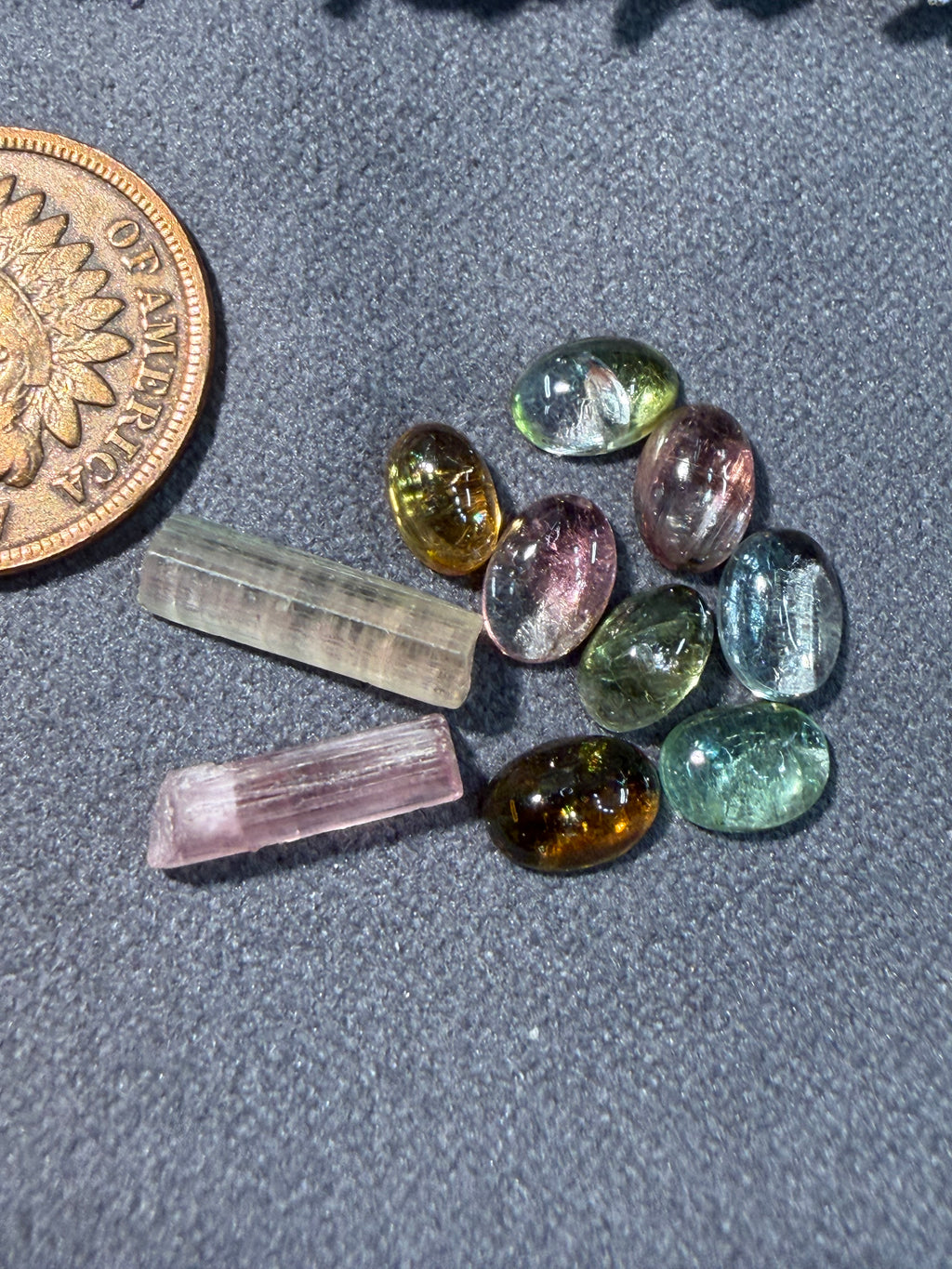 Stunning!! 10 Stones in this Lot of Tourmaline - On Sale!