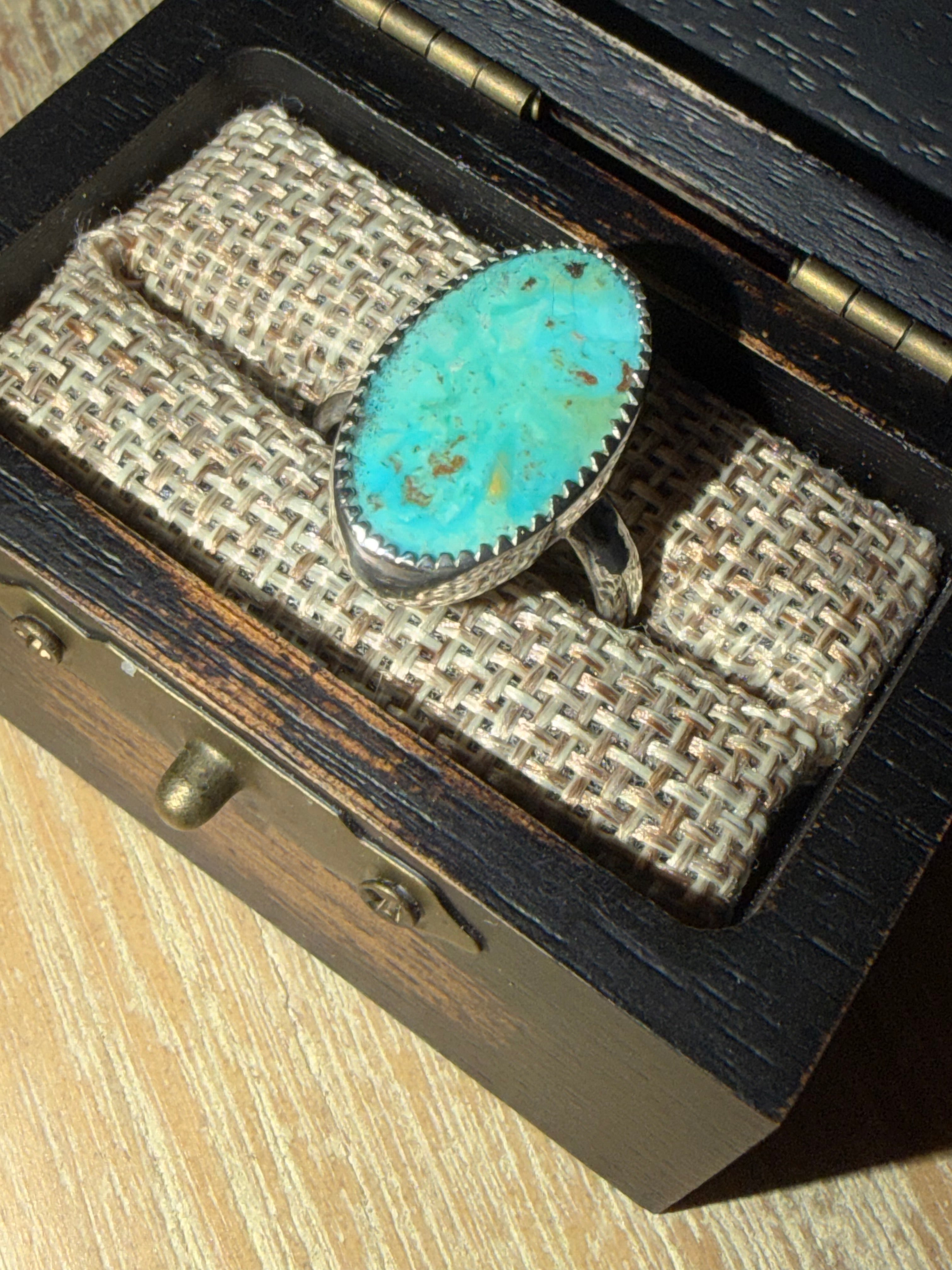 Natural Skyline Turquoise is Simply Stunning set in Sterling Silver!