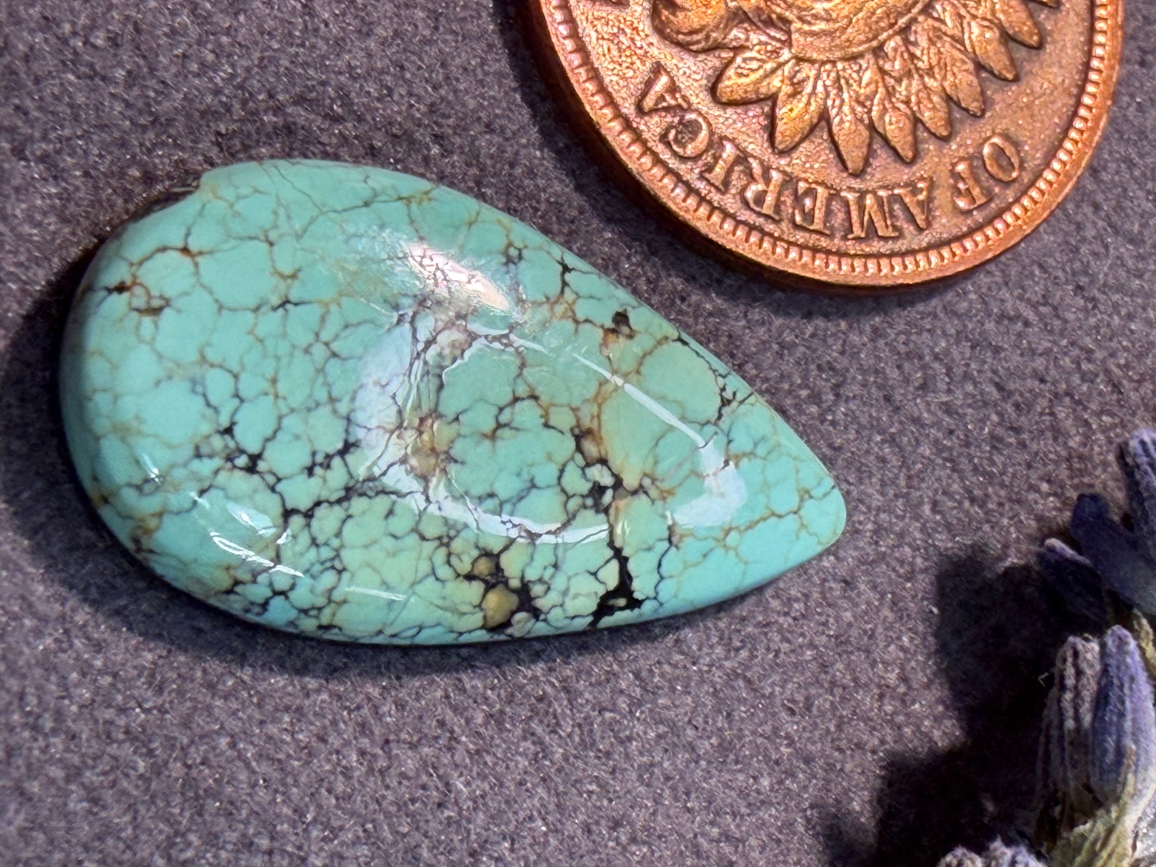 Sky Blue Natural BlackJack Turquoise Cabochon! On Sale!