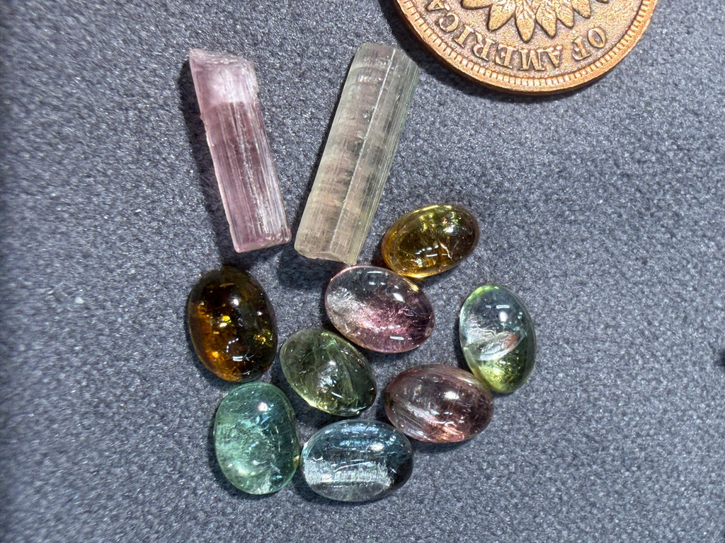 Stunning!! 10 Stones in this Lot of Tourmaline - On Sale!
