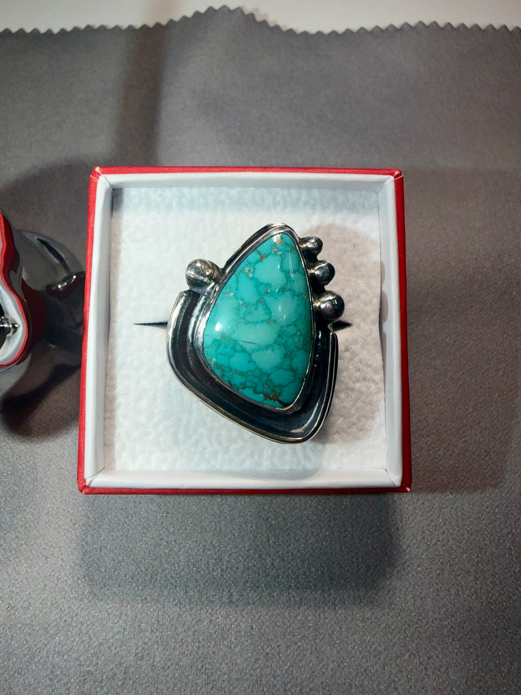 Rare Blue Carico Lake Turquoise Ring! One of a Kind!!