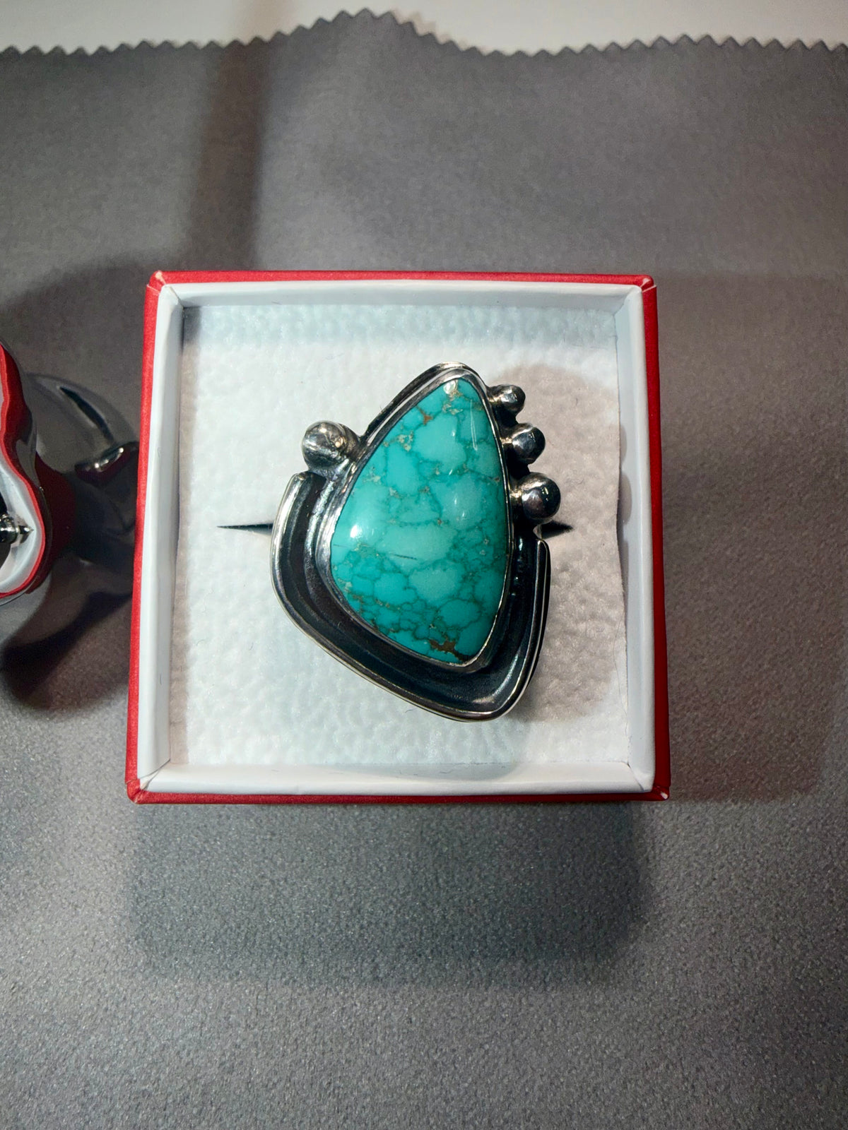 Rare Blue Carico Lake Turquoise Ring! One of a Kind!!