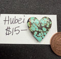 Heart Shaped Qingu Hubei Turquoise Cabochon! On Sale!