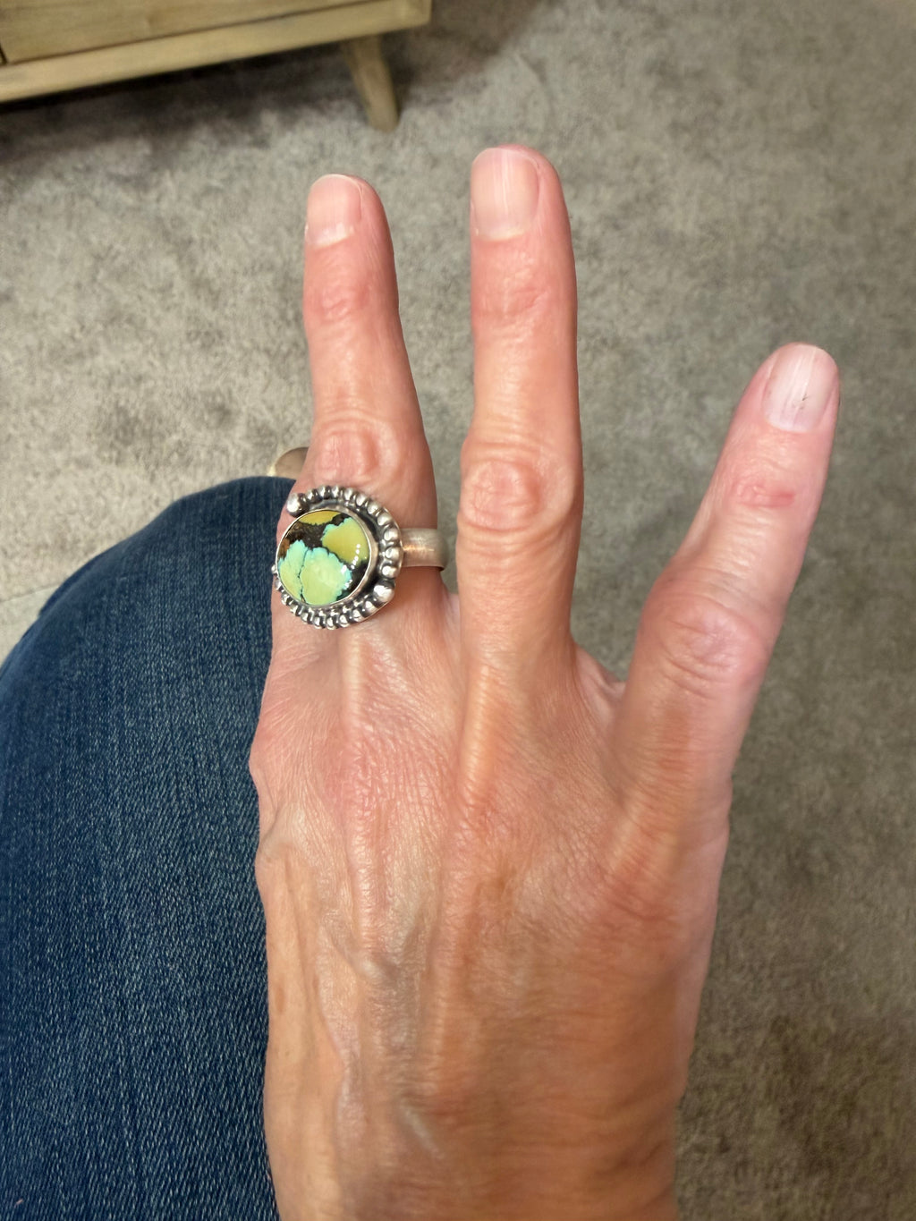 Just Finished This Gorgeous High Grade Hubei Turquoise Ring!!