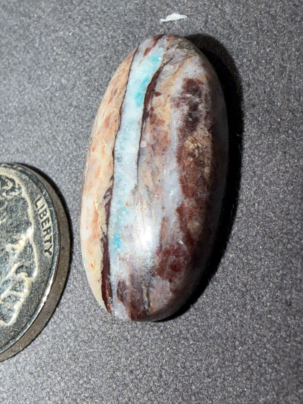 So Incredibly Unique and Stunning - Bisbee Turquoise Cabochon! On Sale!