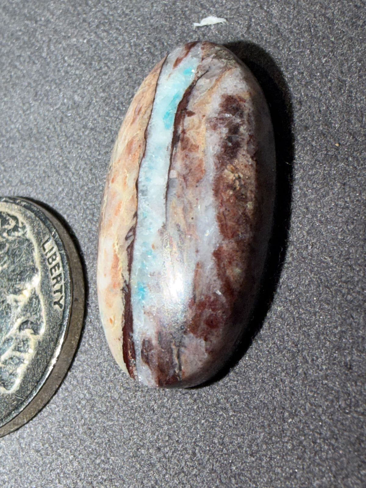 So Incredibly Unique and Stunning - Bisbee Turquoise Cabochon! On Sale!