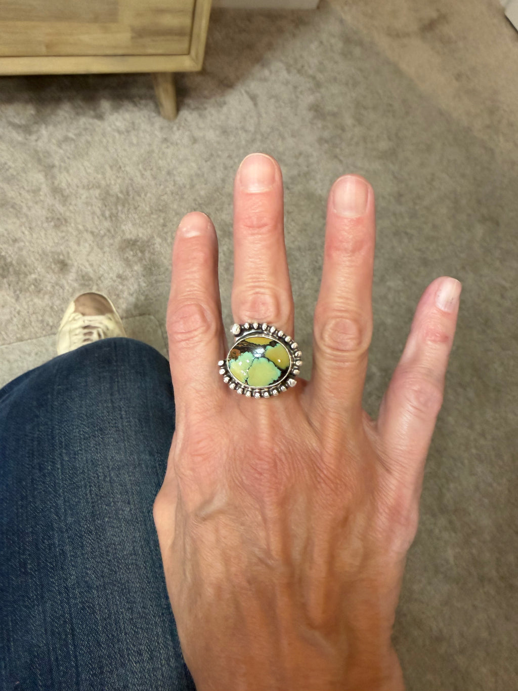 Just Finished This Gorgeous High Grade Hubei Turquoise Ring!!