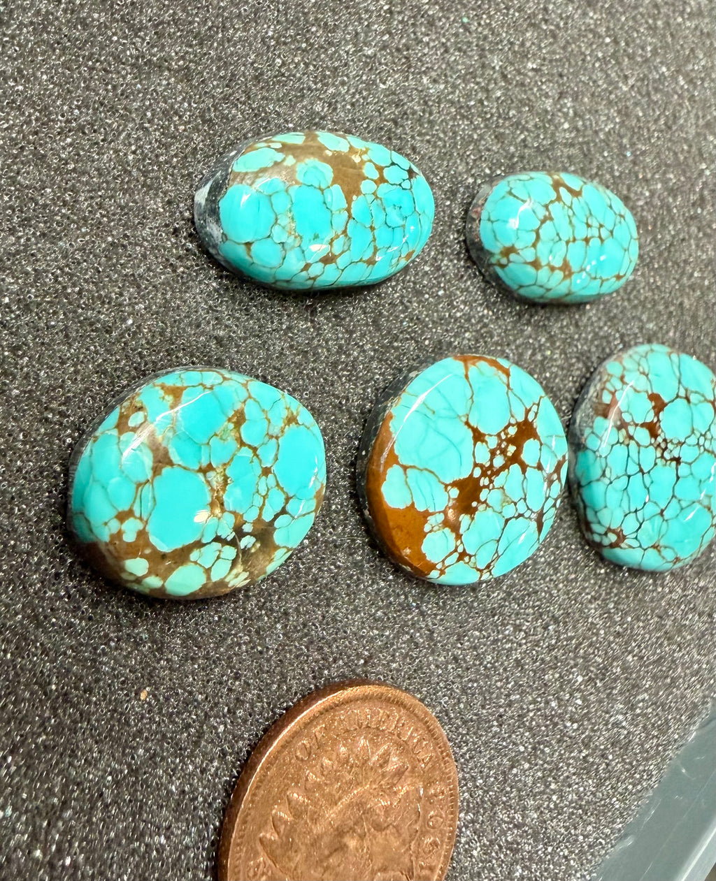 Classic Western Designs Look Amazing with Sierra Nevada Turquoise! (6-Stone Set)