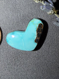 This Heart Shaped Cab is Stunning! It is "Natural Blue Moon" Turquoise! On Sale!