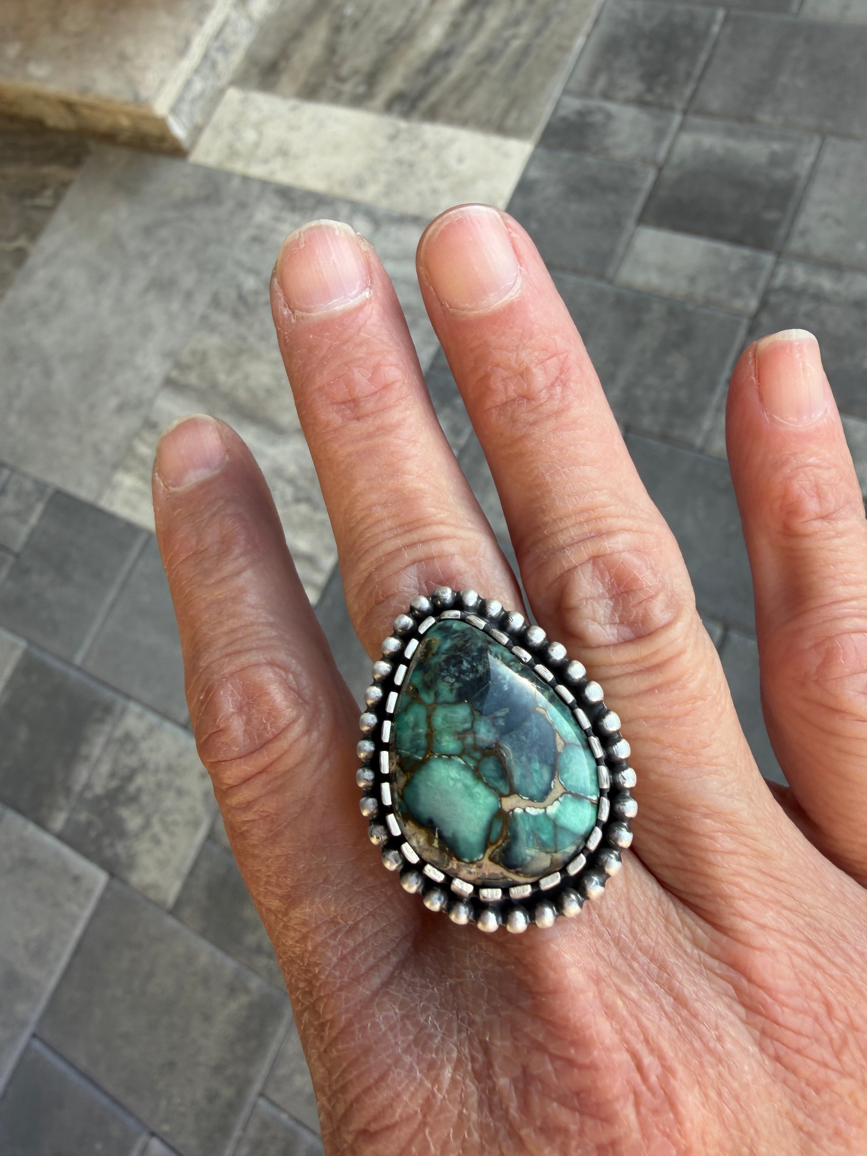Blue Boy Variscite Statement Ring!!