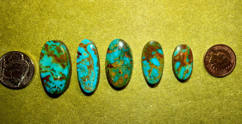 Drop Dead Gorgeous Kingman!! Selling 5 stones in this set! 88.6cts! Price Drop!
