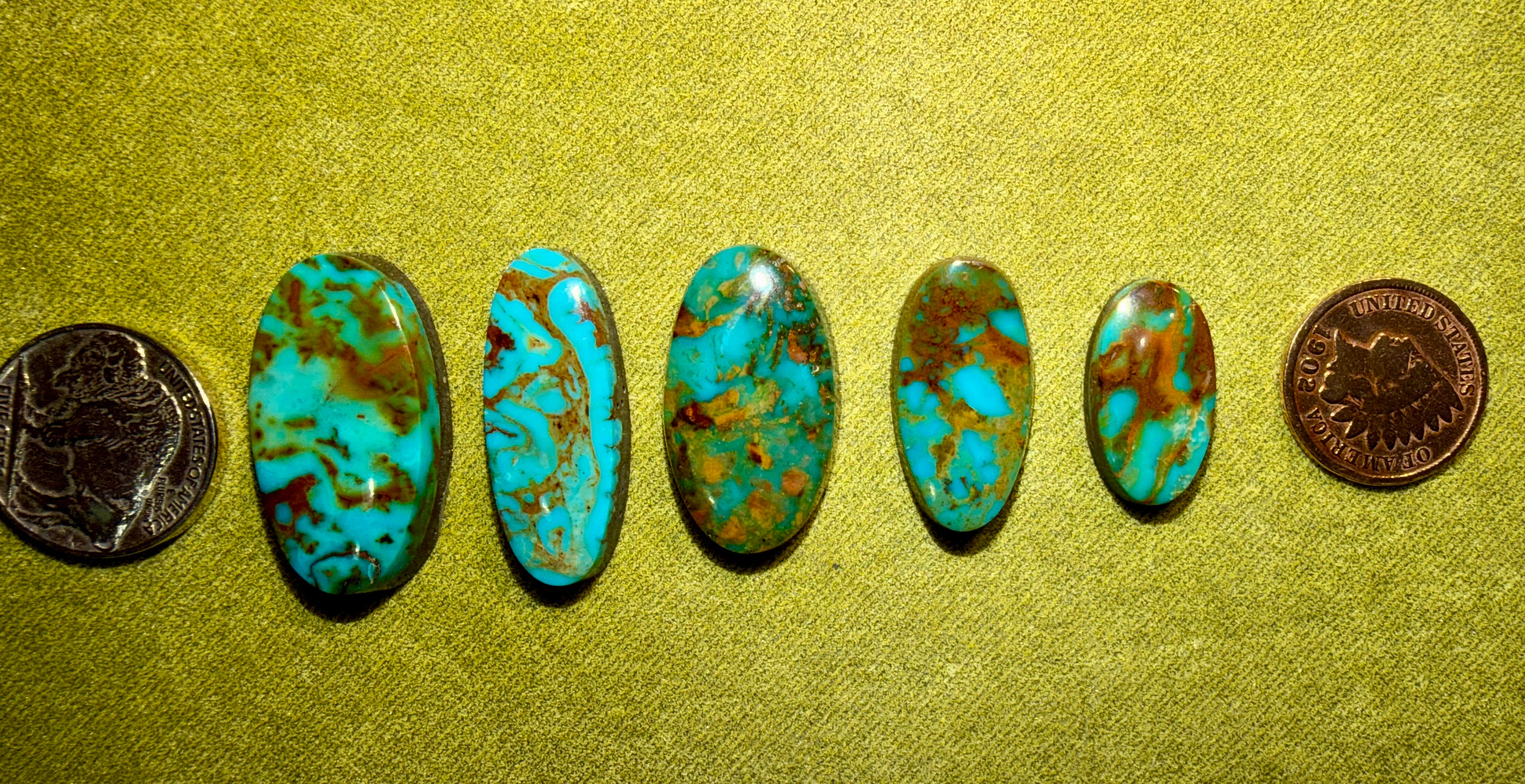 Drop Dead Gorgeous Kingman!! Selling 5 stones in this set! 88.6cts! Price Drop!