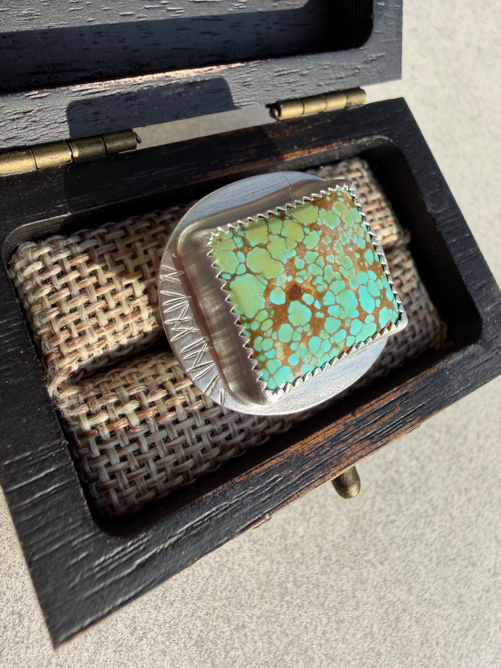 On Sale! Lone Peak Turquoise Ring! Size: 6.5!