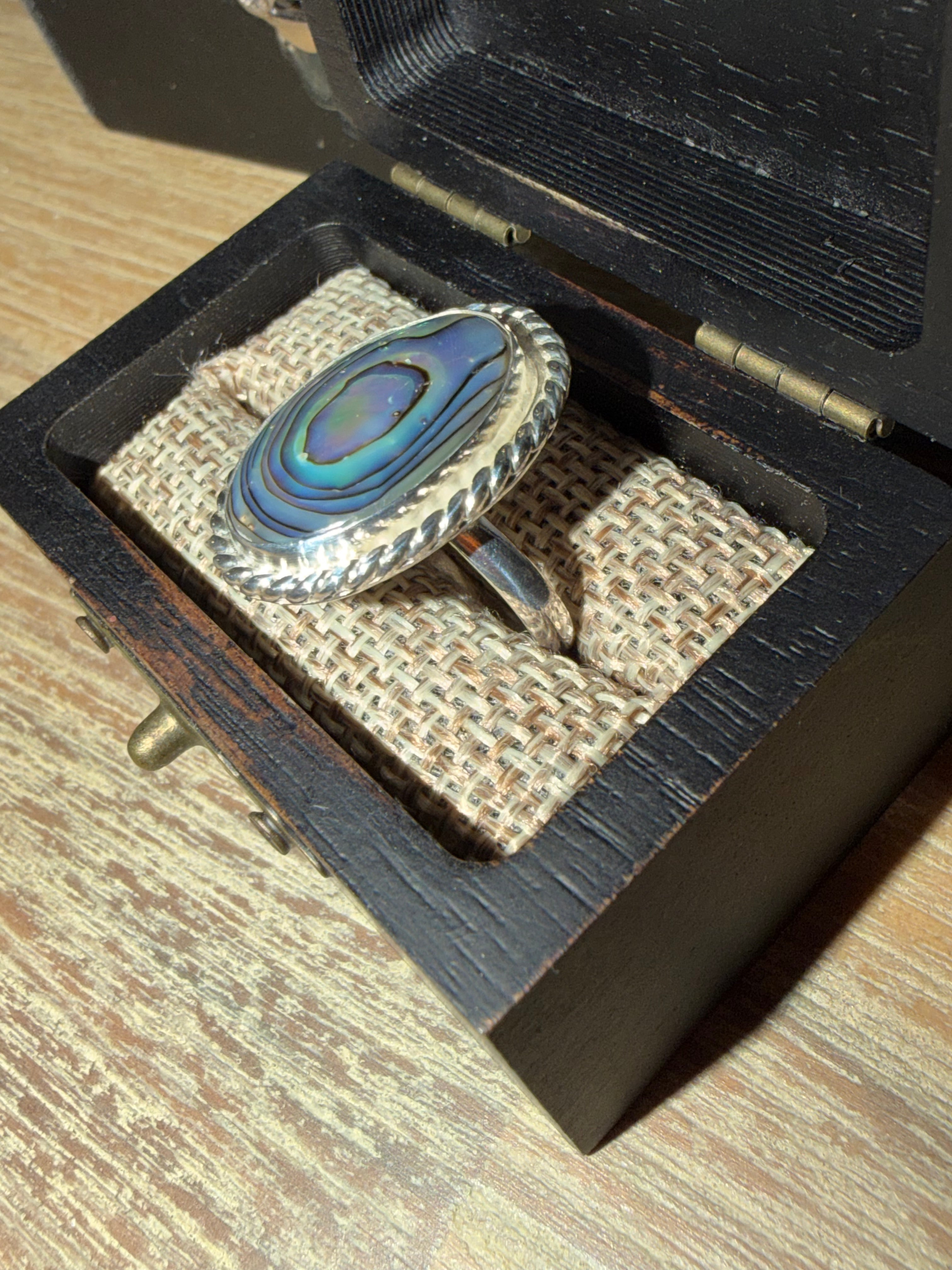 "NEW" Just added to the site! Abalone Shell Ring!!