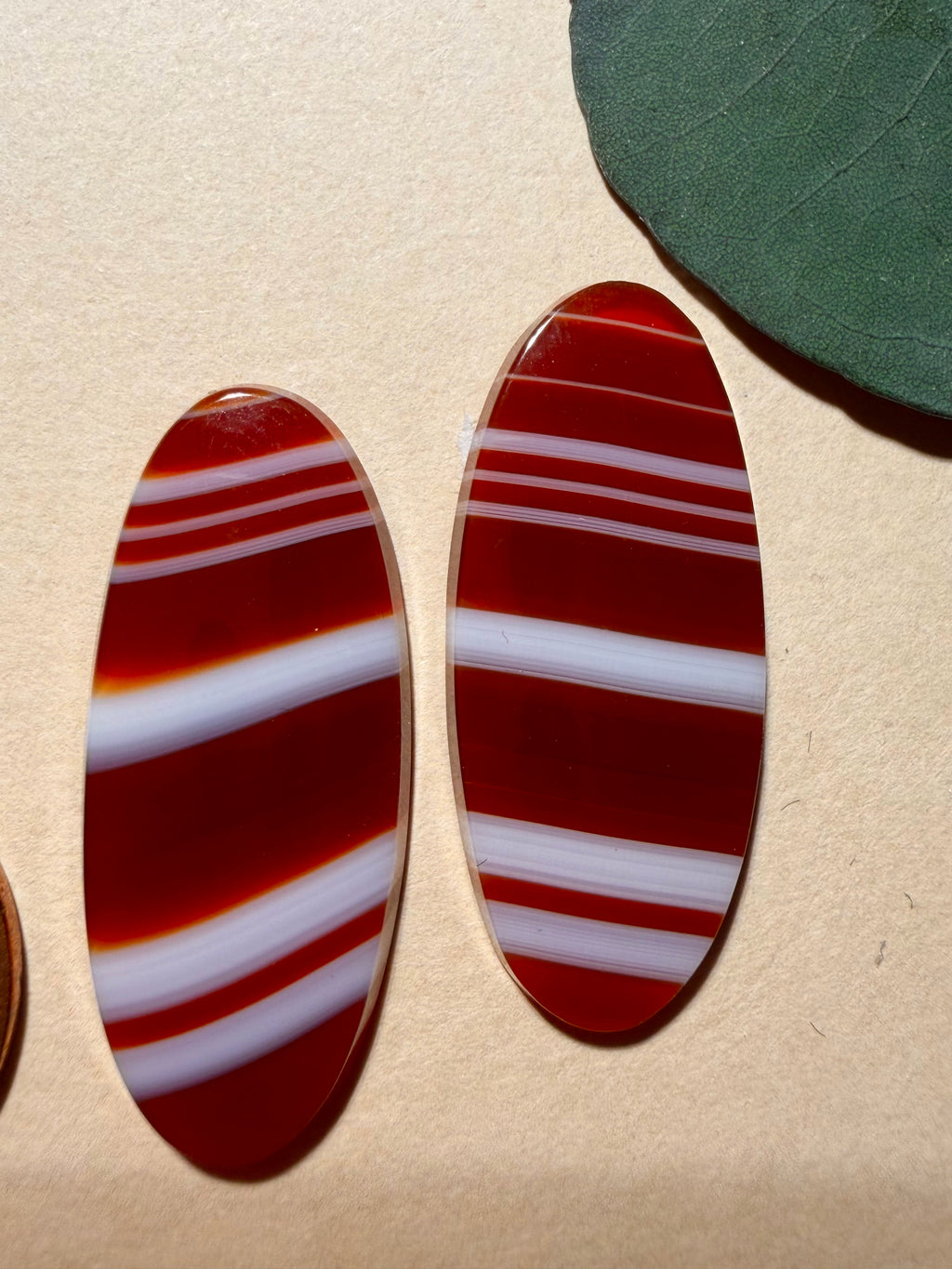 A Pair of Sardonyx! Stunning!  - High Quality Sardonyx - On Sale! (Unbacked)