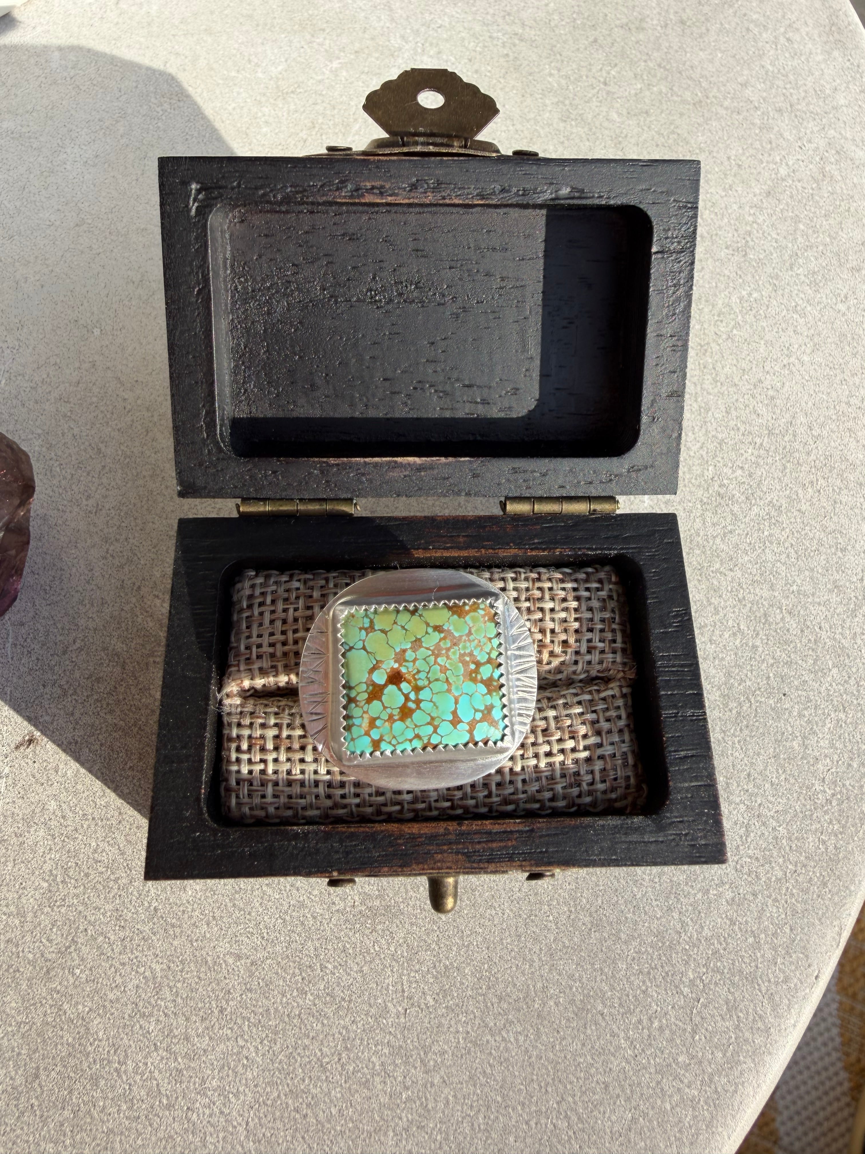 On Sale! Lone Peak Turquoise Ring! Size: 6.5!