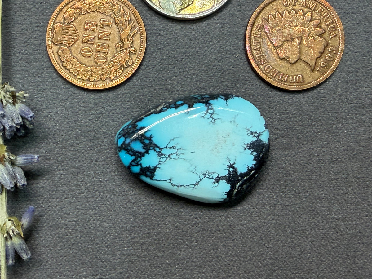 This is a gorgeous, Bisbee Turquoise Cabochon! Yes, it's On Sale!