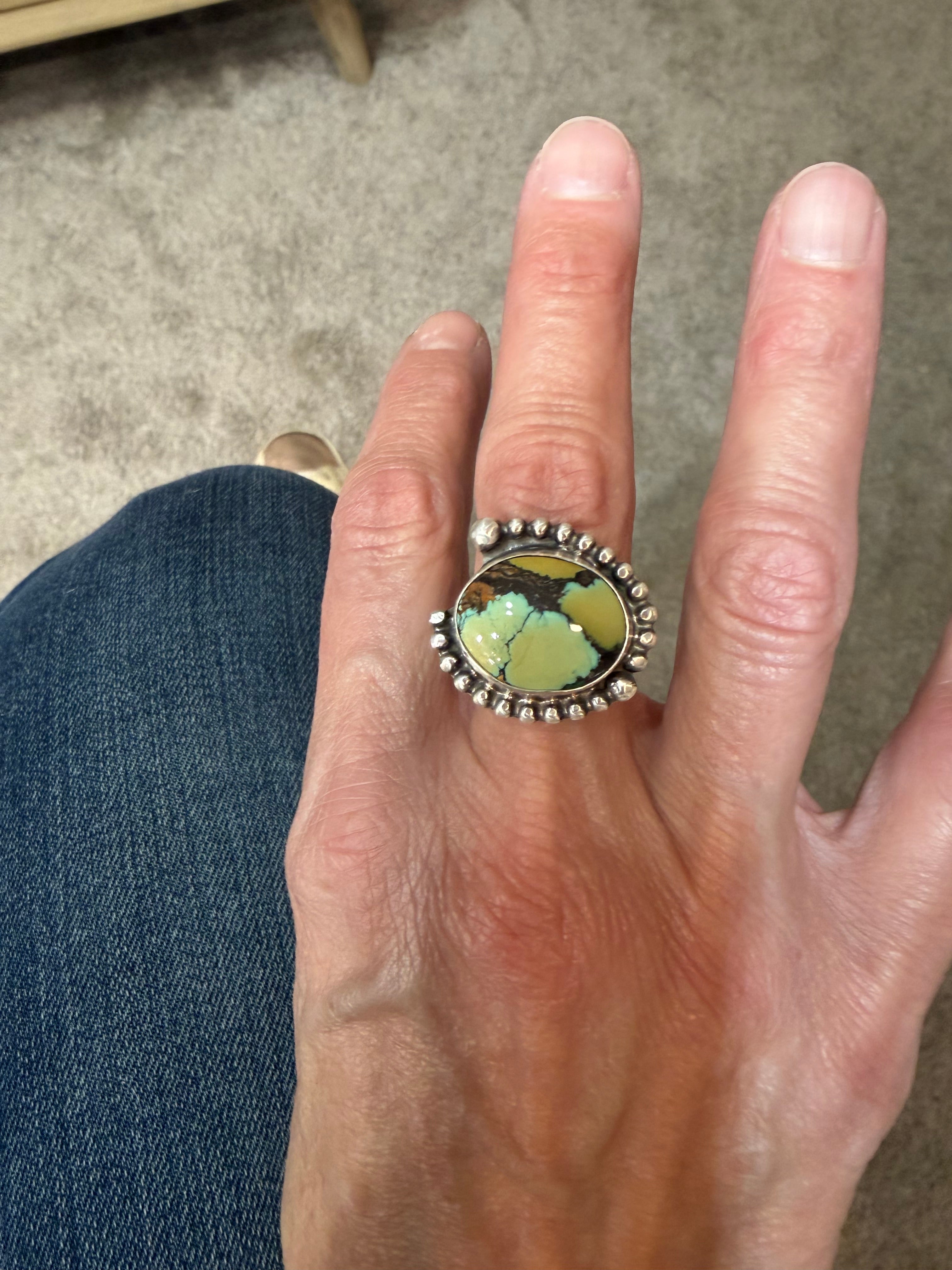 Just Finished This Gorgeous High Grade Hubei Turquoise Ring!!