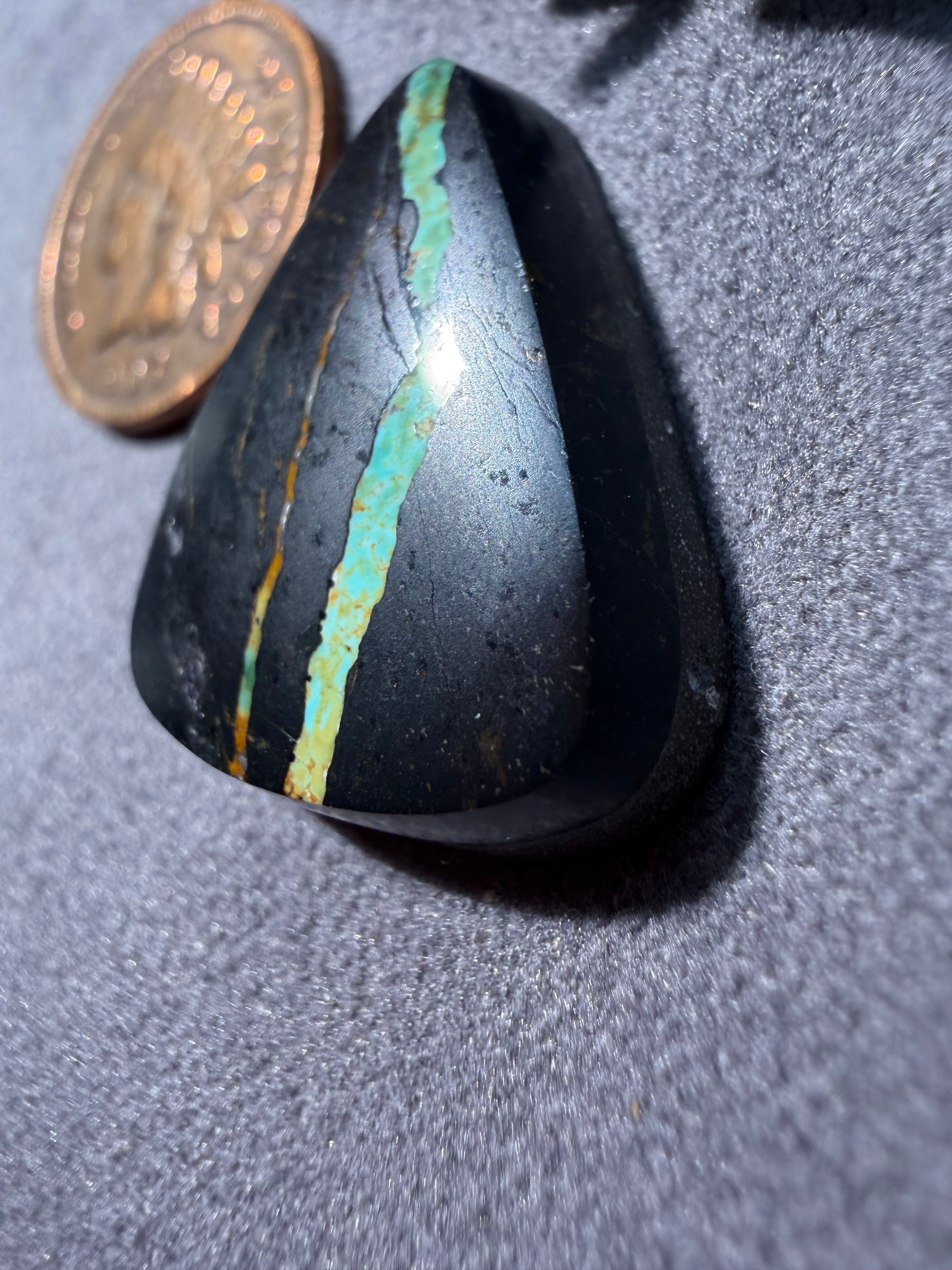 Beautiful BlackJack Turquoise Cabochon! On Sale!