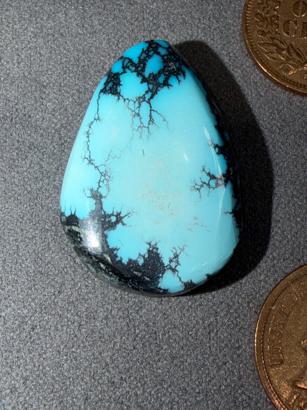 This is a gorgeous, Bisbee Turquoise Cabochon! Yes, it's On Sale!