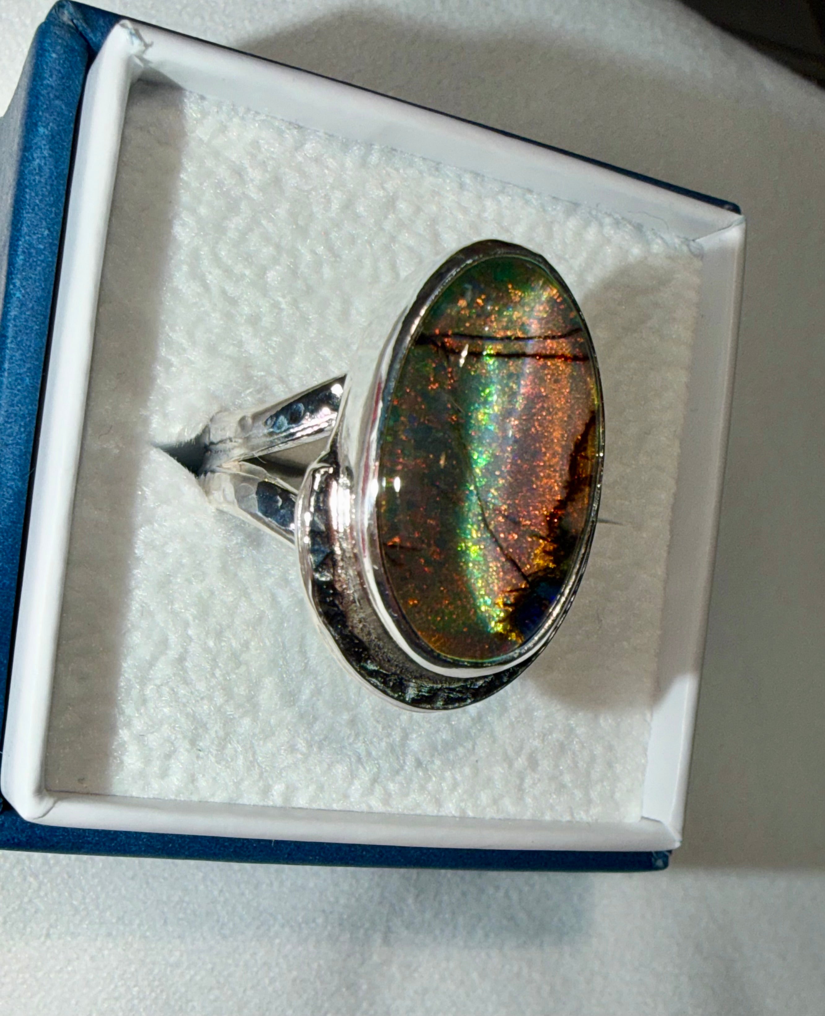 Just Listed!! Size 8.5! Quartz and Monarch Opal Ring!