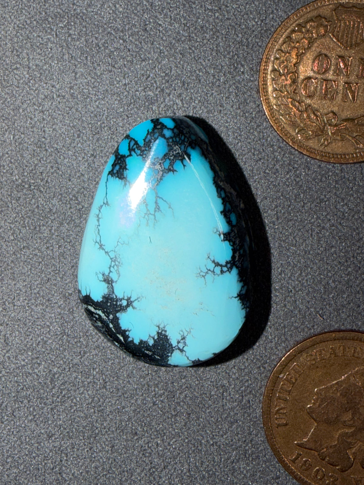 This is a gorgeous, Bisbee Turquoise Cabochon! Yes, it's On Sale!