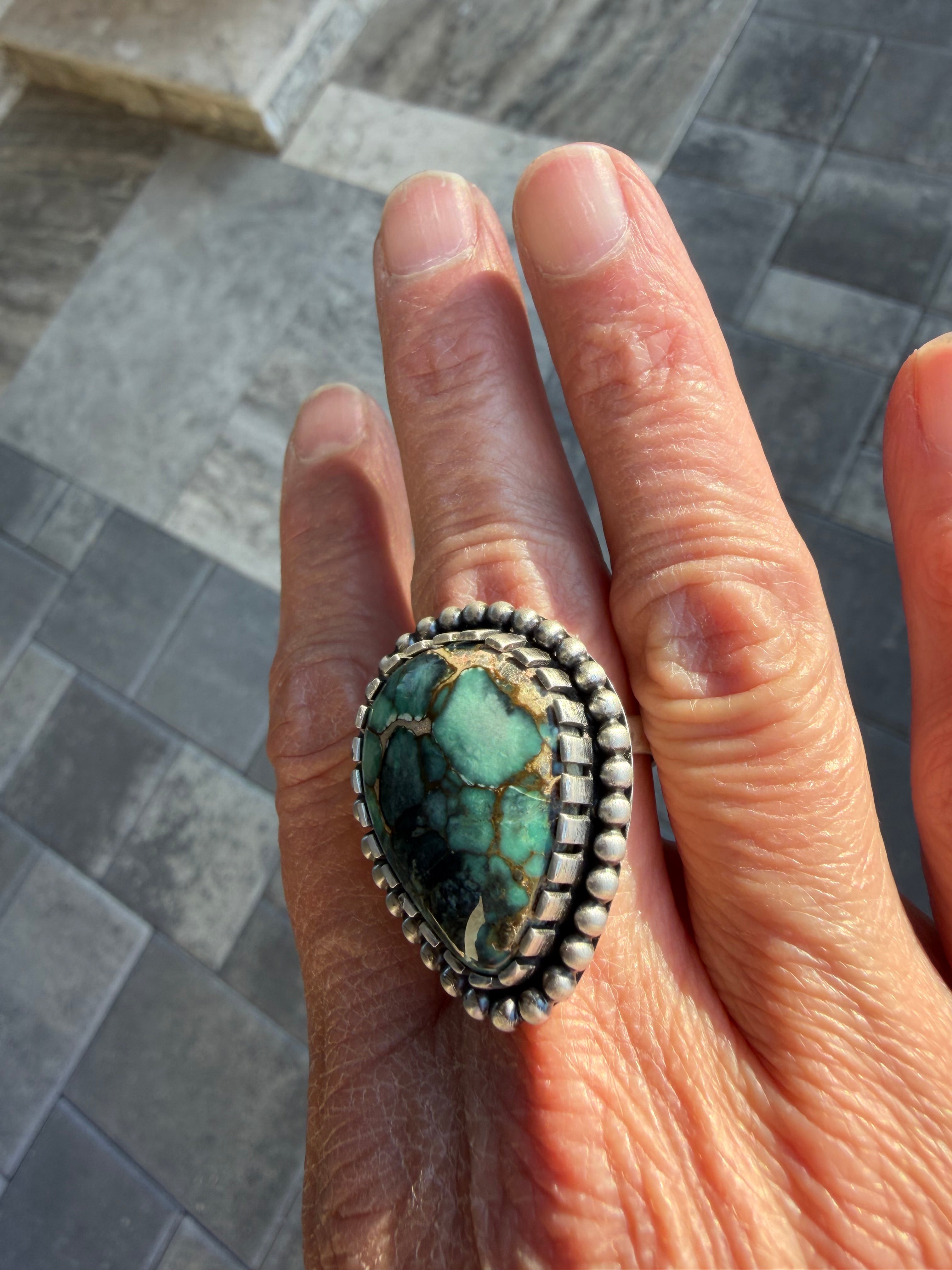 Blue Boy Variscite Statement Ring!!