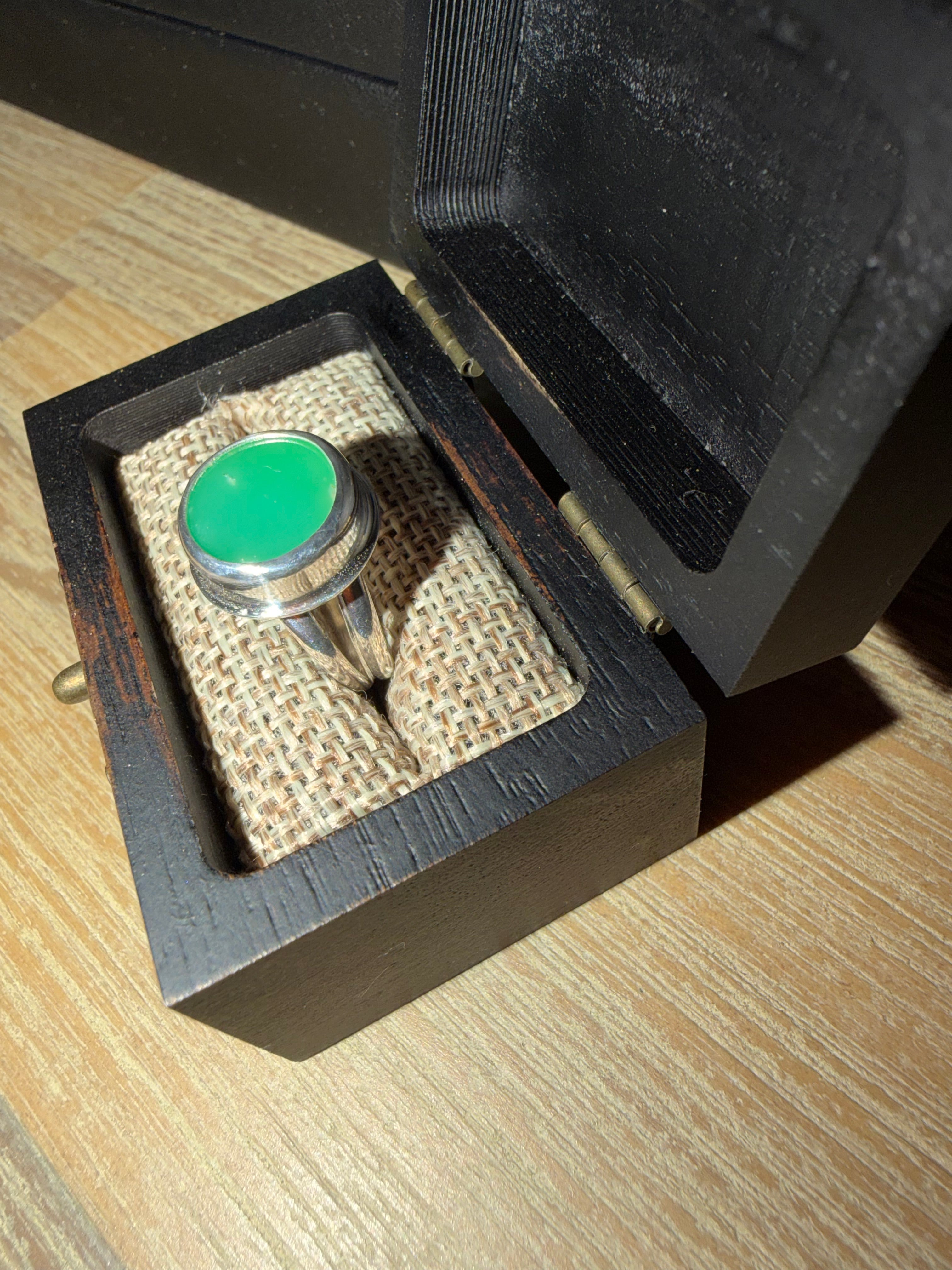 "NEW Listing" Australian Chrysoprase Ring, Size 6.5.