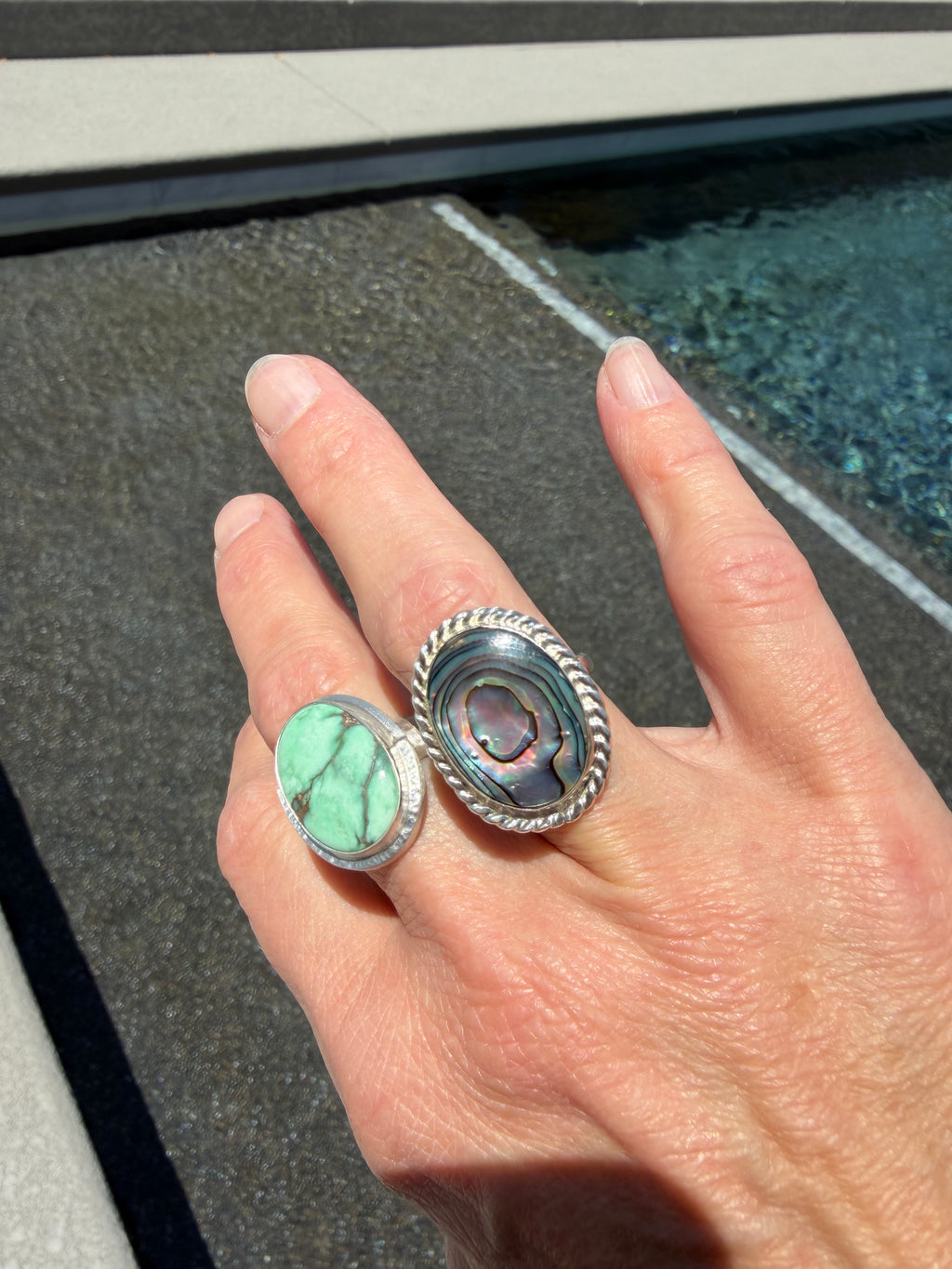 "NEW" Just added to the site! Abalone Shell Ring!!